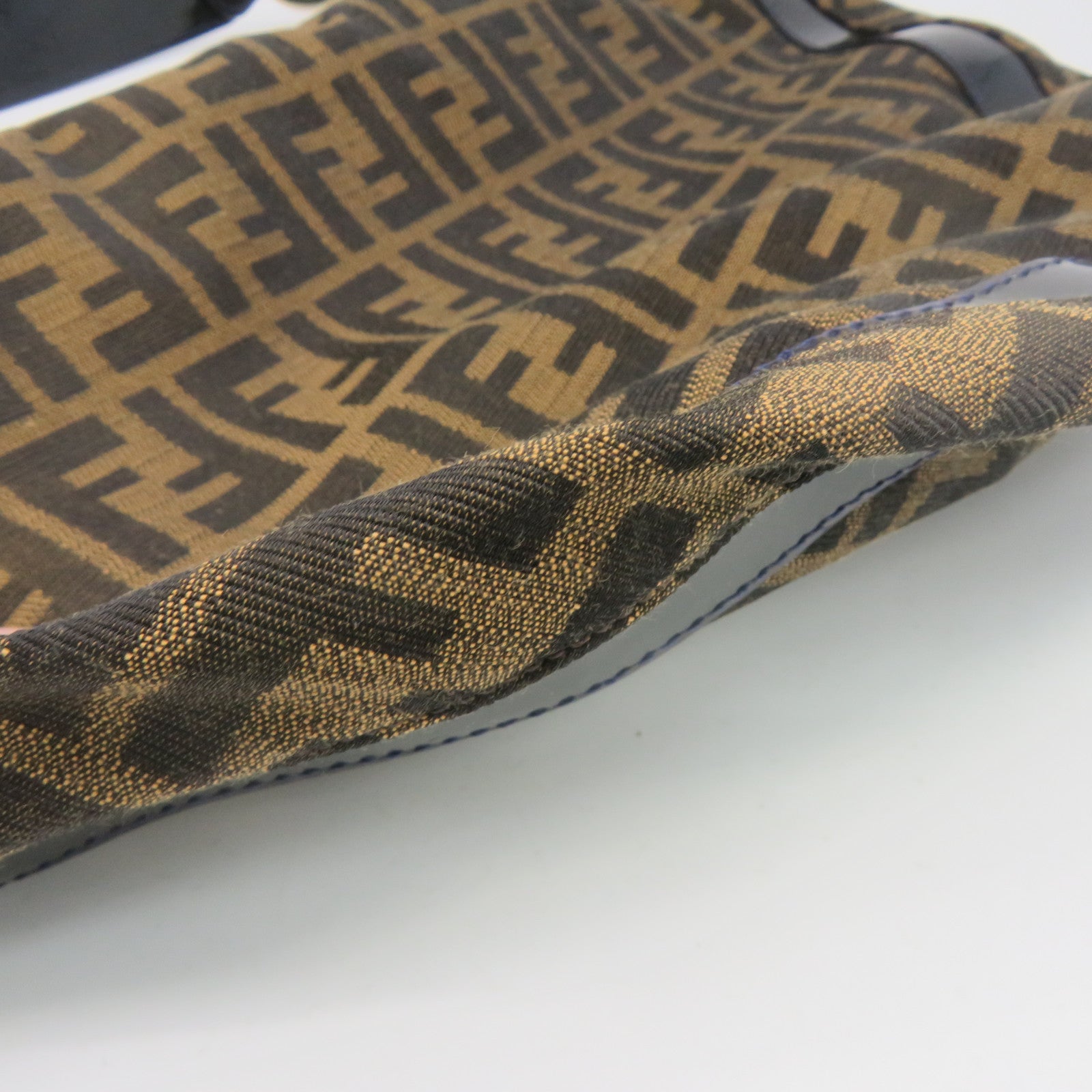 FENDI 帆布Vintage Tote Bag金扣手挽袋啡色