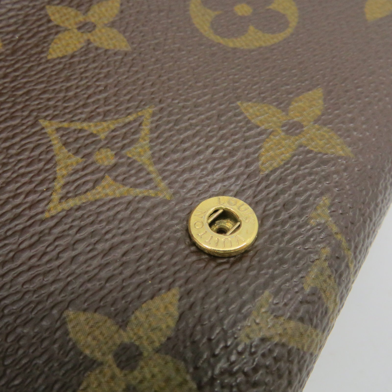 LOUIS VUITTON Monogram Portefeille Tresor Wallet brown