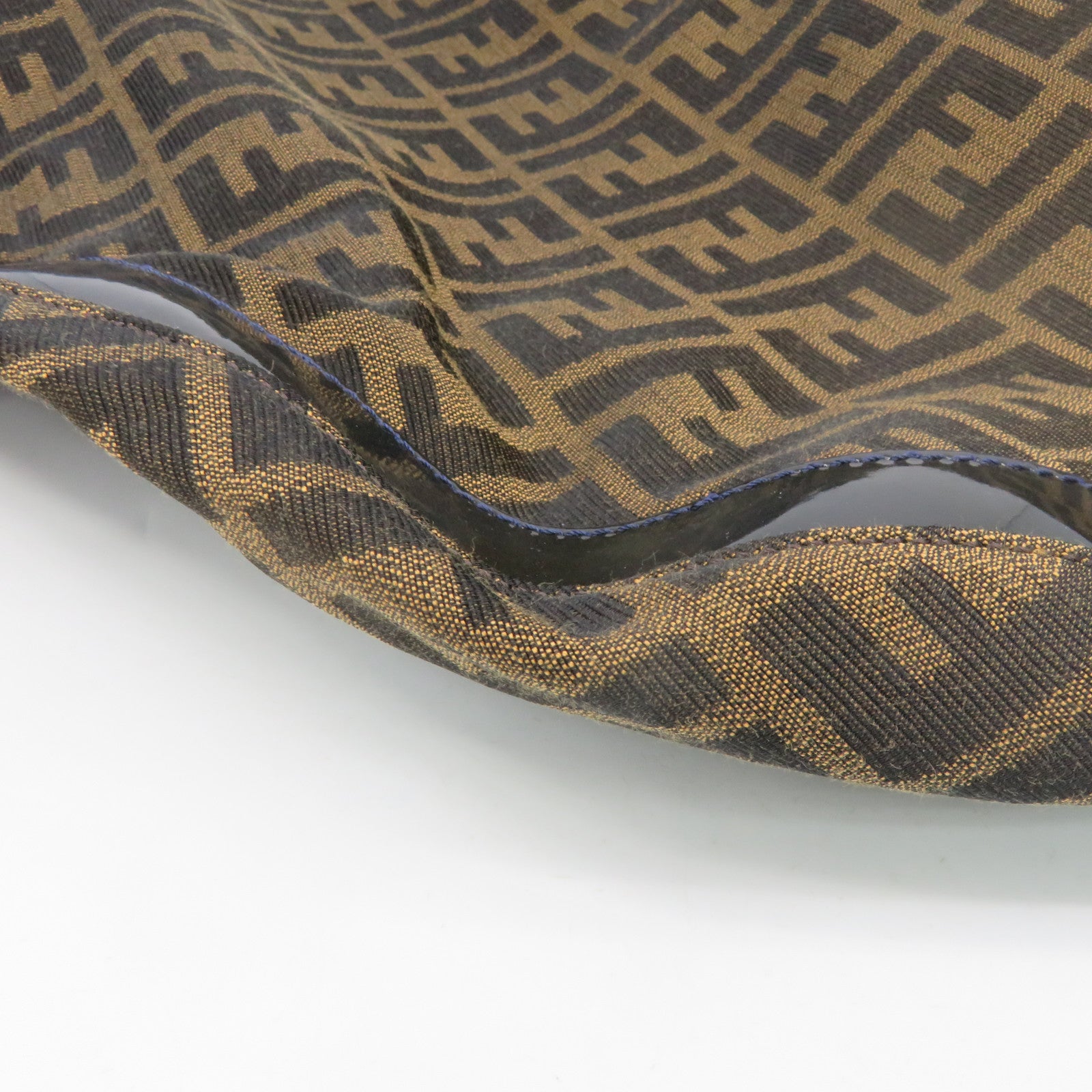 FENDI 帆布Vintage Tote Bag金扣手挽袋啡色