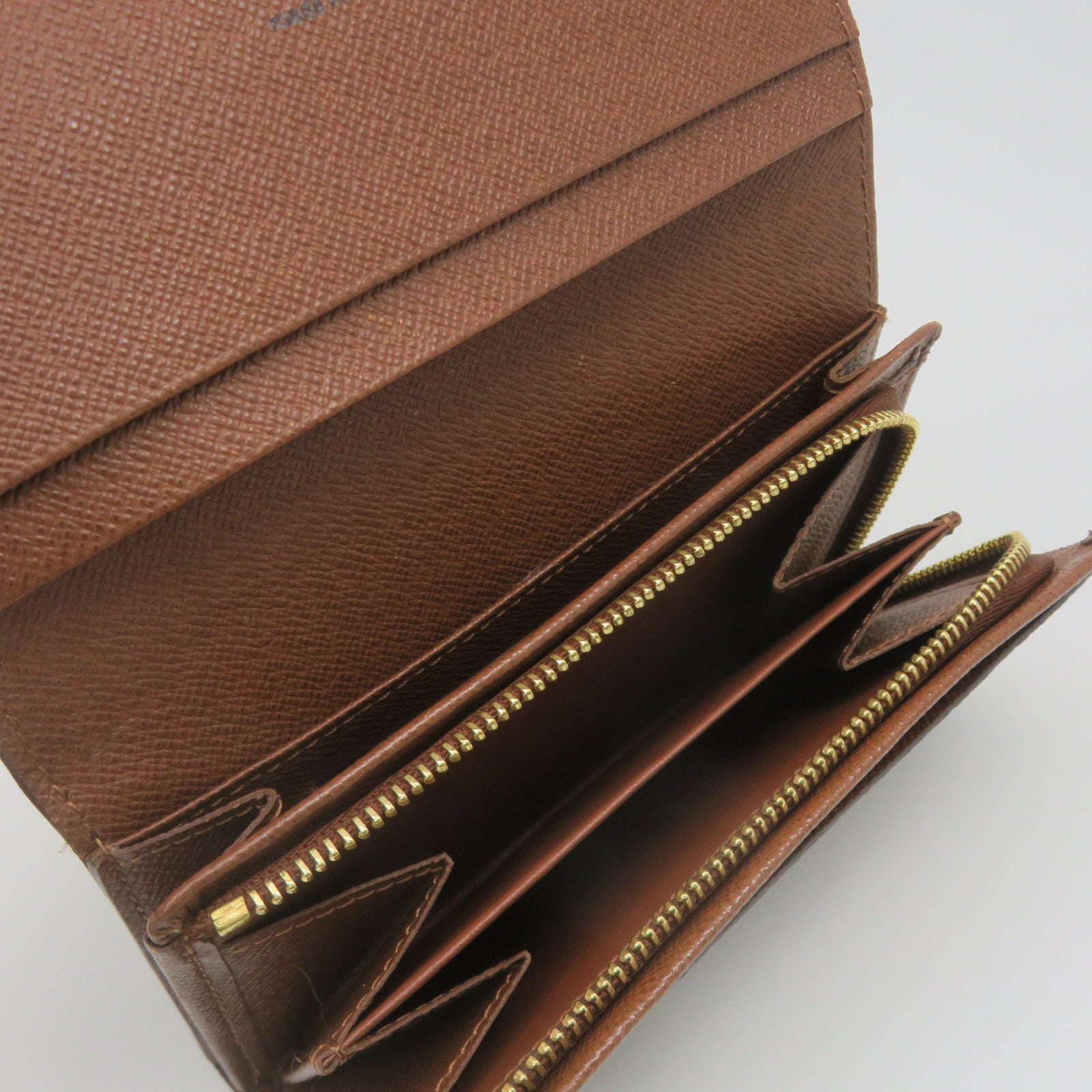 LOUIS VUITTON Monogram Portefeille Tresor Wallet brown