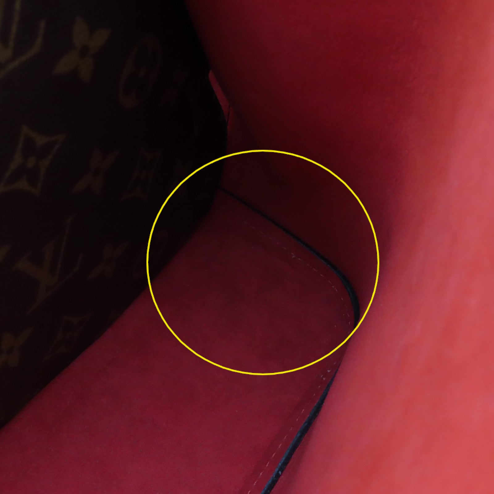 LOUIS VUITTON Monogram NeoNoe Shoulder Bag肩背袋啡色/紅色