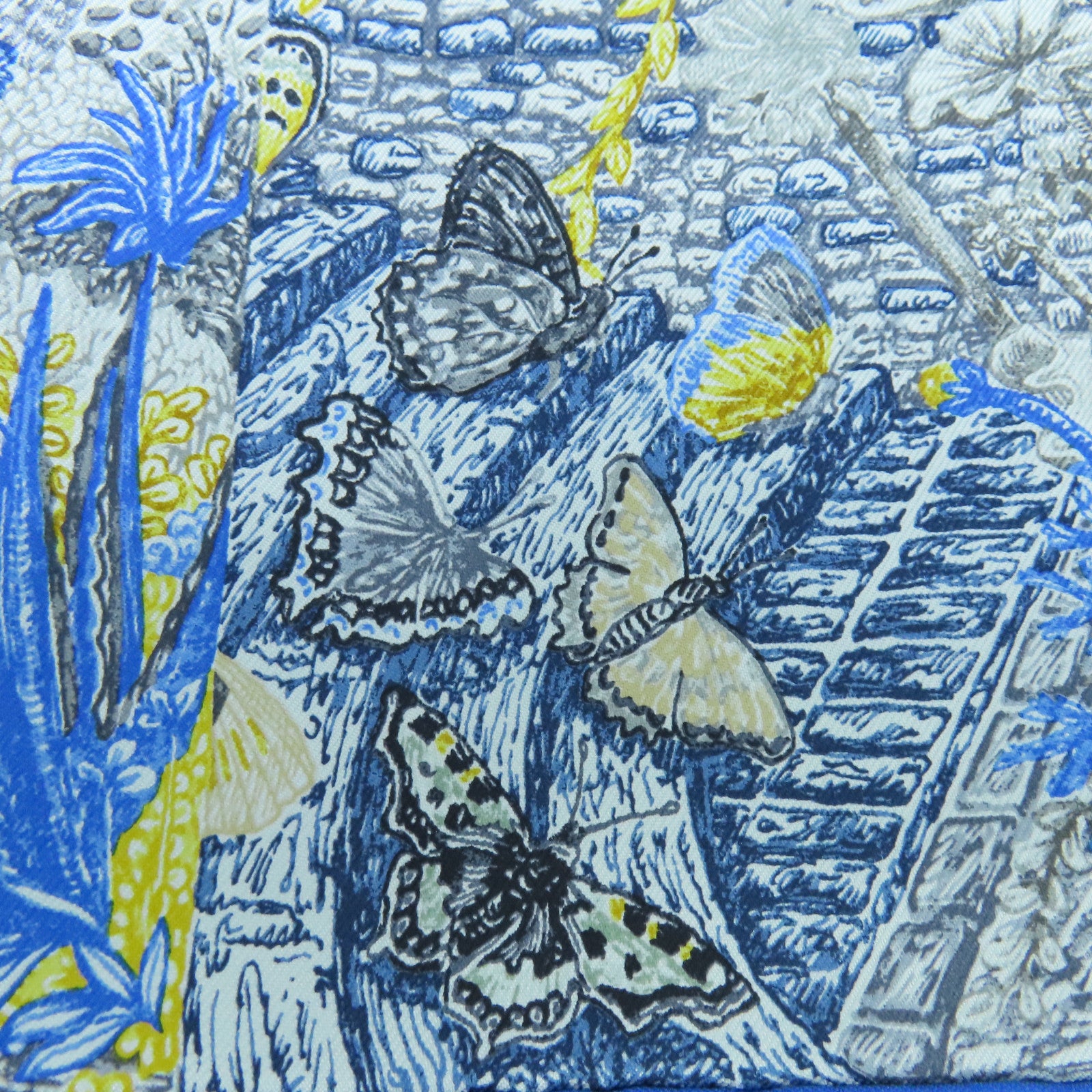 HERMES 【激減優惠】絲質Scarf絲巾藍色