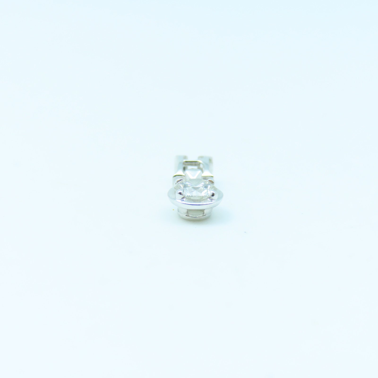 JEWELRY 18K White Gold Diamond Pendant Top 0.22ct Diamond Pendant