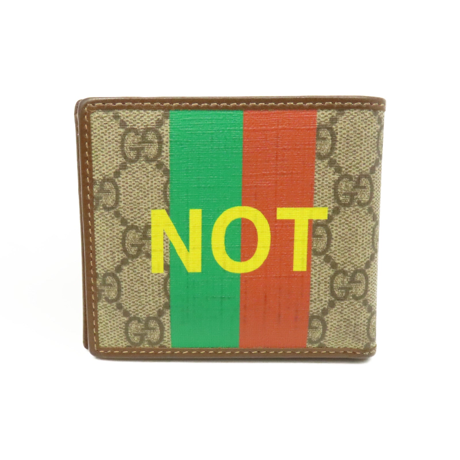 GUCCI 塗層帆布Short Wallet短錢包啡色/彩色