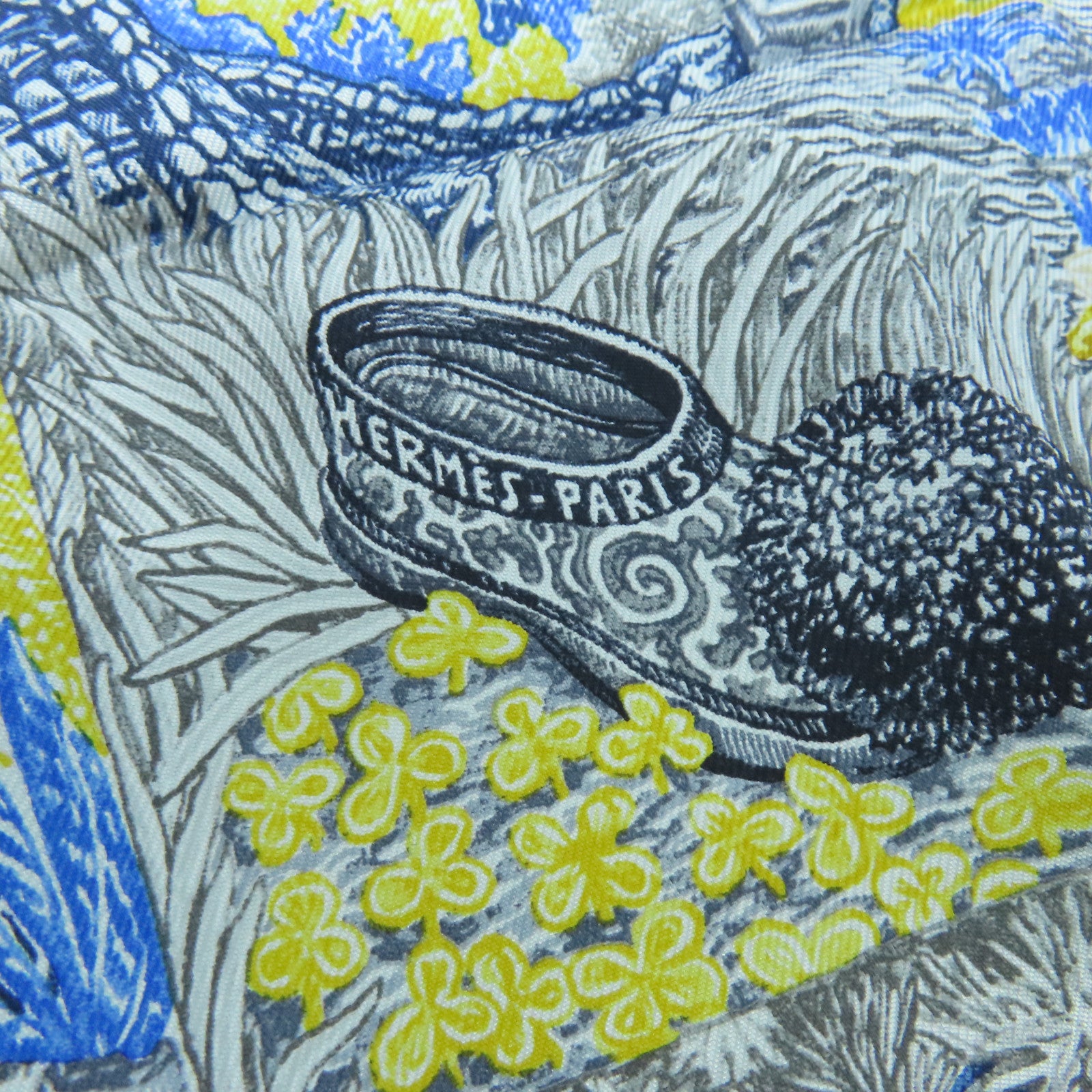 HERMES 【激減優惠】絲質Scarf絲巾藍色