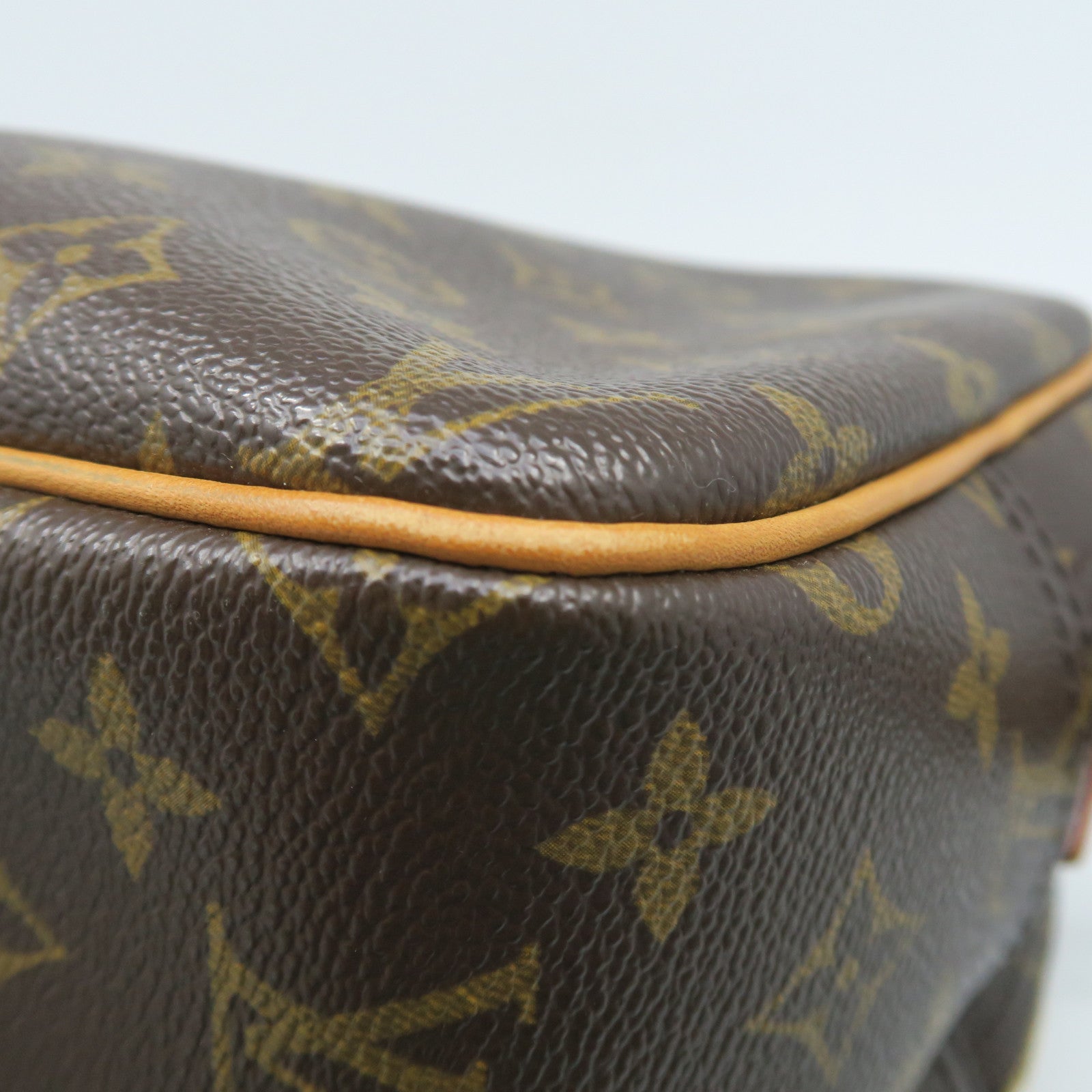 LOUIS VUITTON Monogram Reporter金扣肩背袋棕色