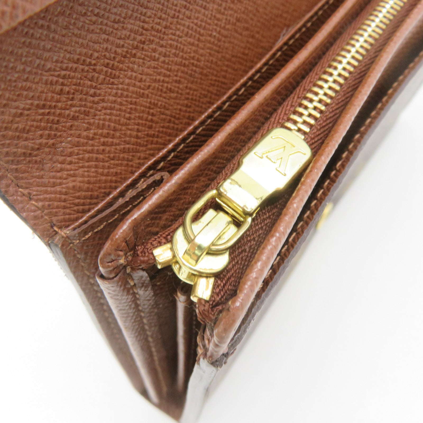 LOUIS VUITTON Monogram Portefeille Tresor Wallet brown
