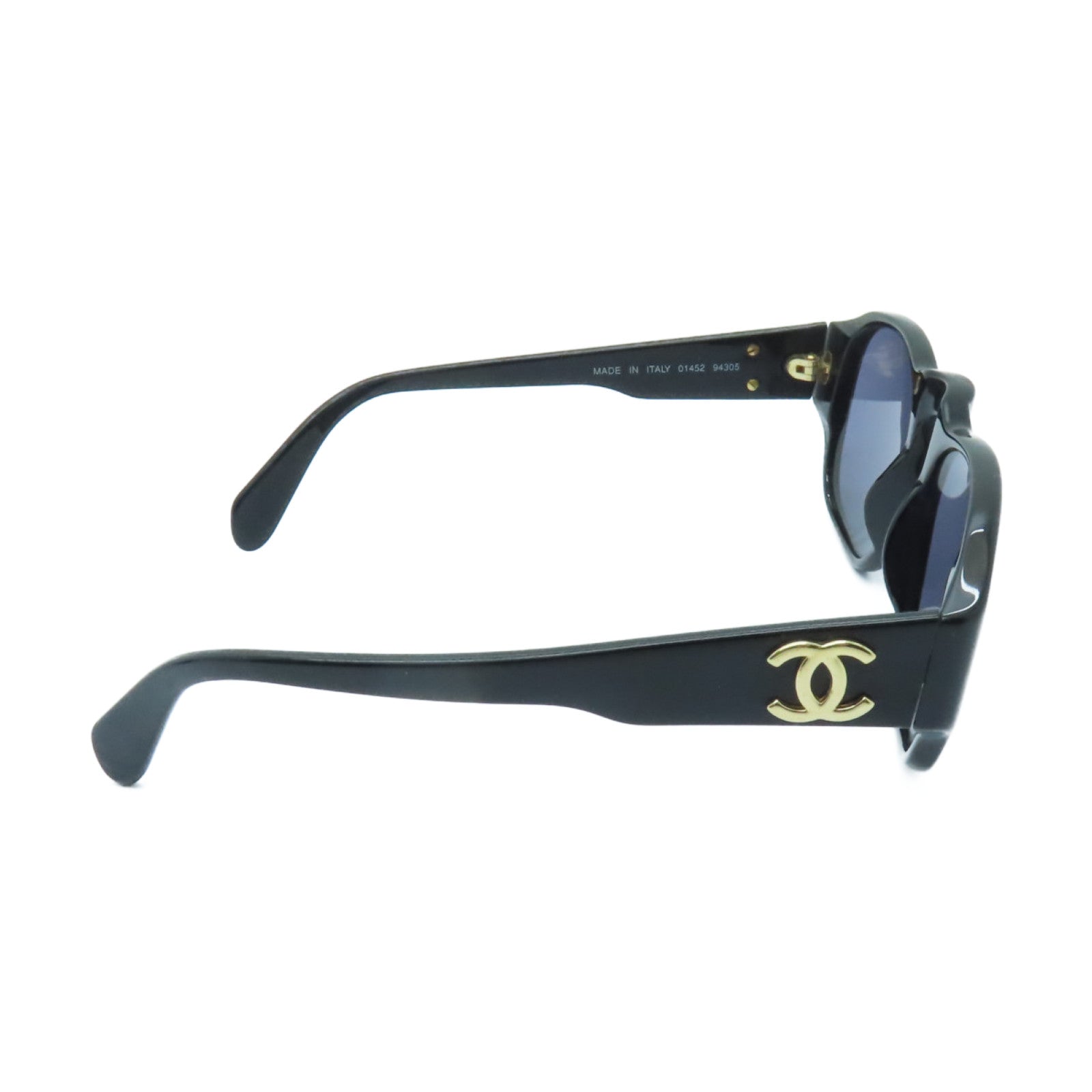 CHANEL PVC Sunglasses金扣太陽眼鏡黑色