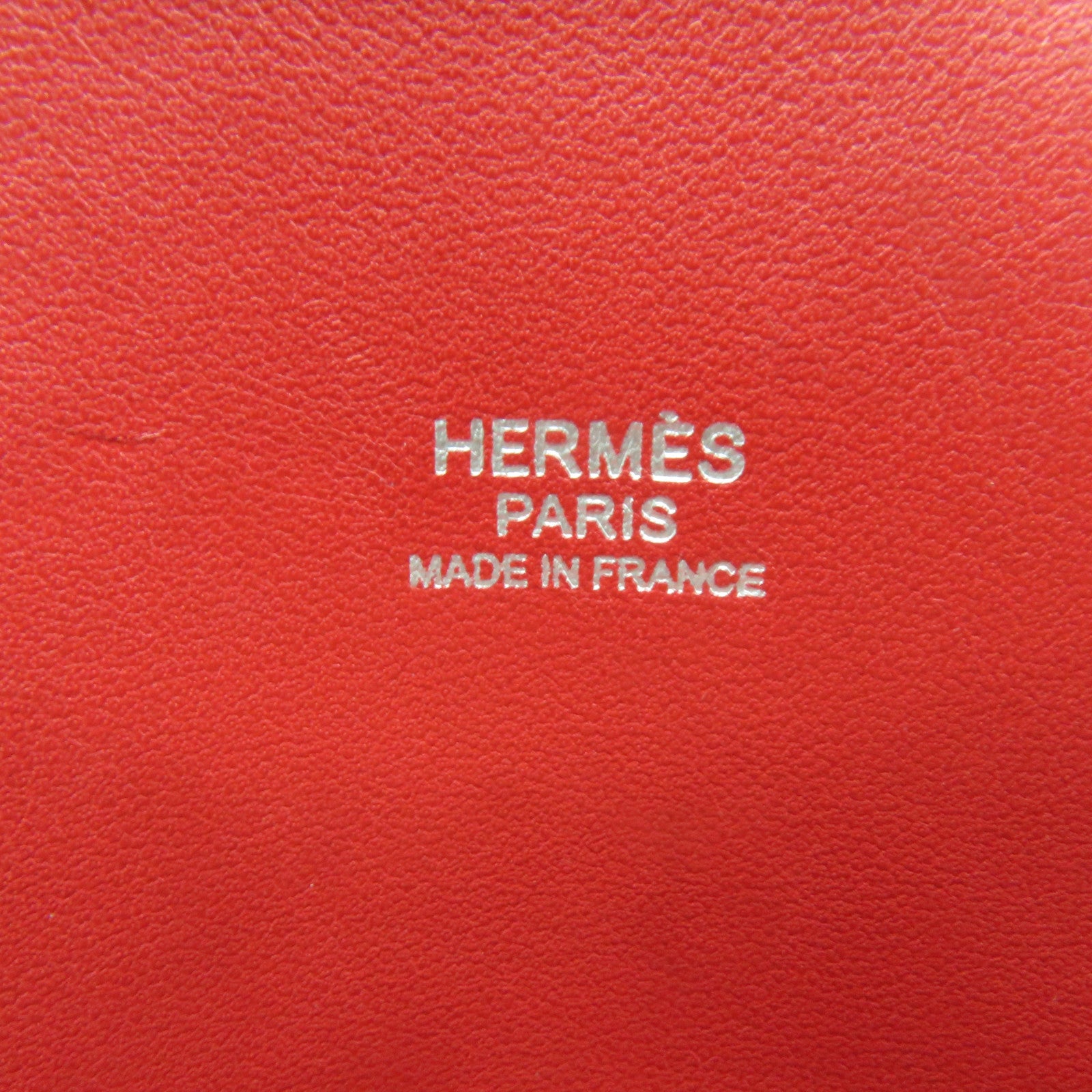 HERMES Clemence皮革Bolide 31銀扣手挽肩背袋紅色