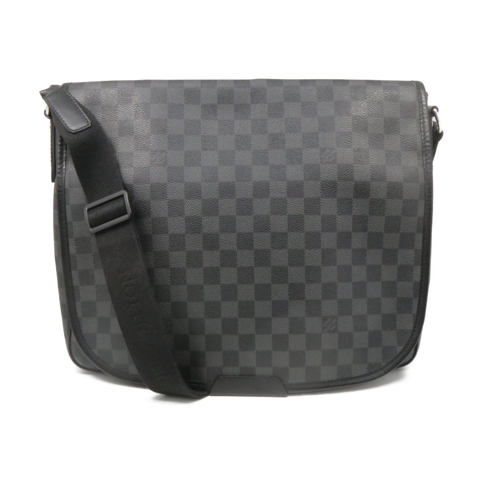 LOUIS VUITTON Damier Daniel GM Shoulder Bag肩背袋黑色