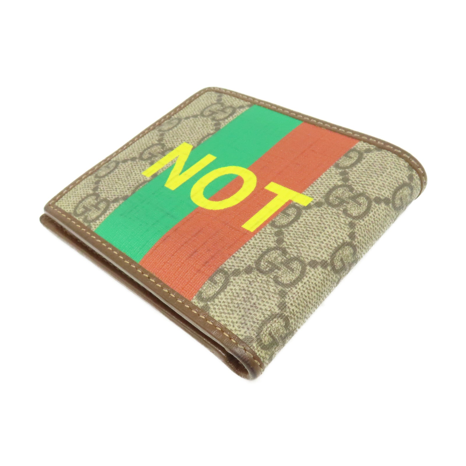 GUCCI 塗層帆布Short Wallet短錢包啡色/彩色