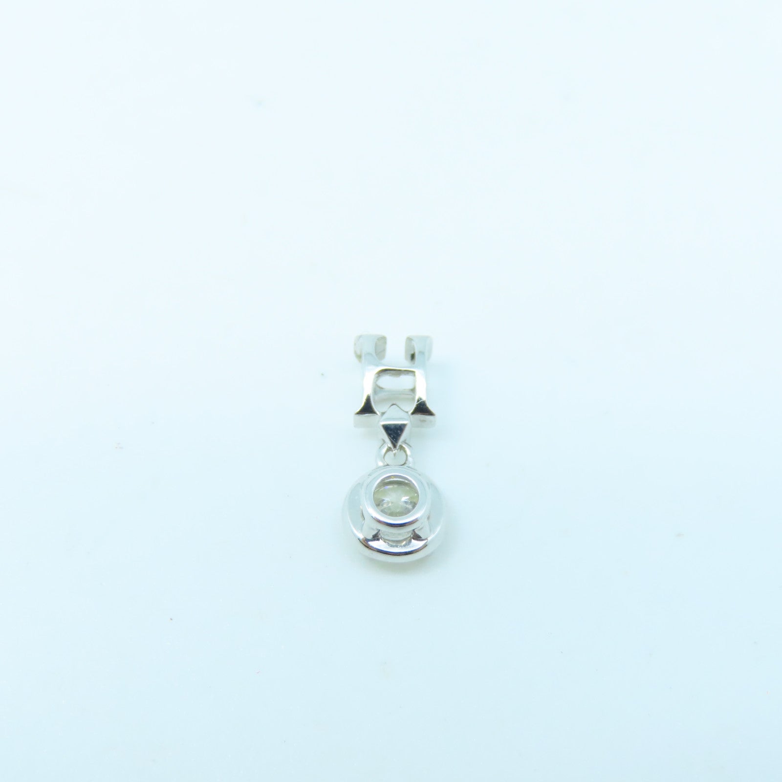 JEWELRY 18K White Gold Diamond Pendant Top 0.22ct Diamond Pendant