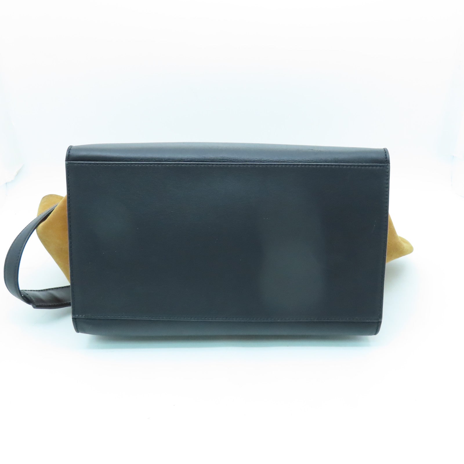 CELINE 【激減優惠】牛皮皮革/蛇皮皮革Trapeze金扣手挽肩背兩用袋黑色/棕色
