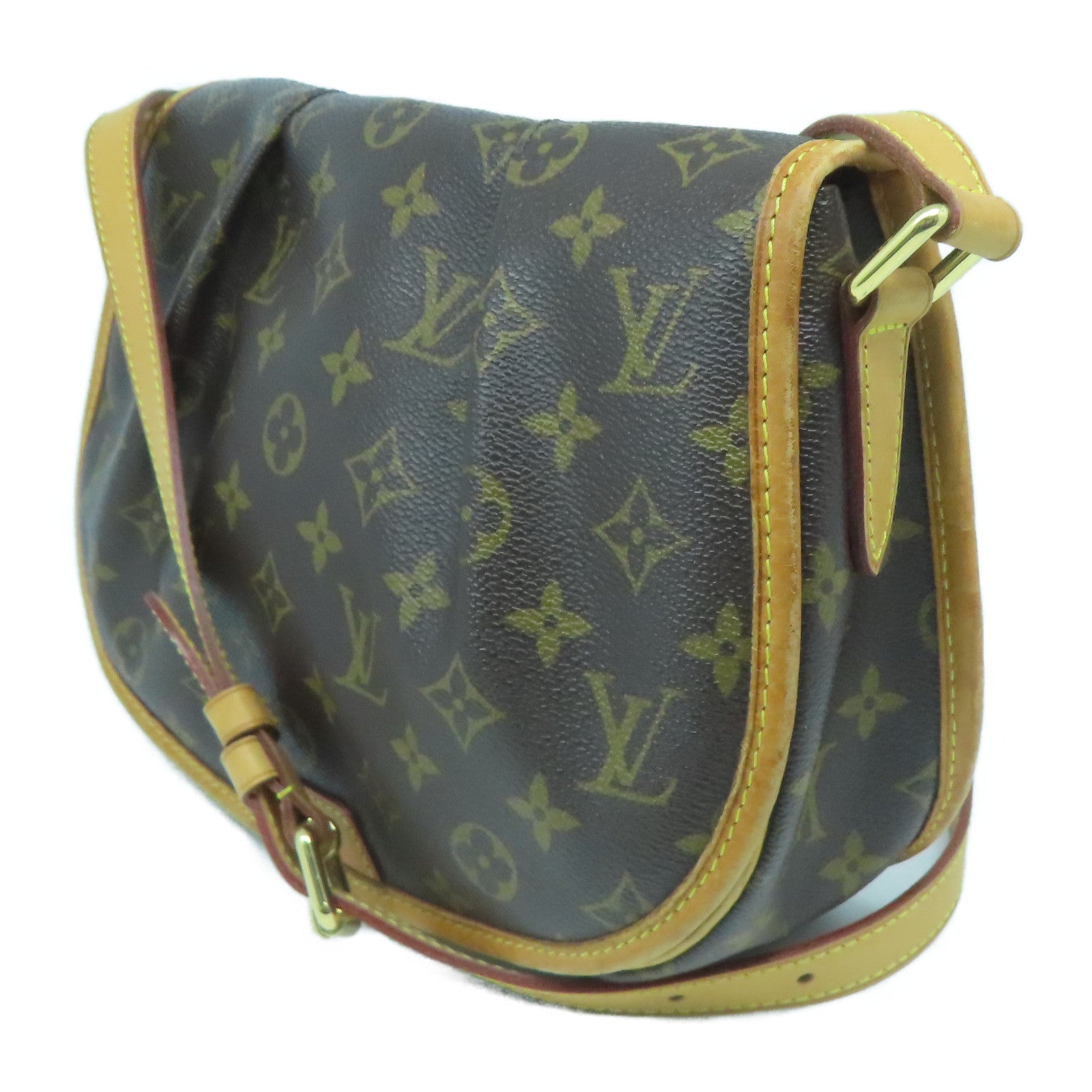 LOUIS VUITTON Monogram Menilmontant PM金扣肩背袋啡色