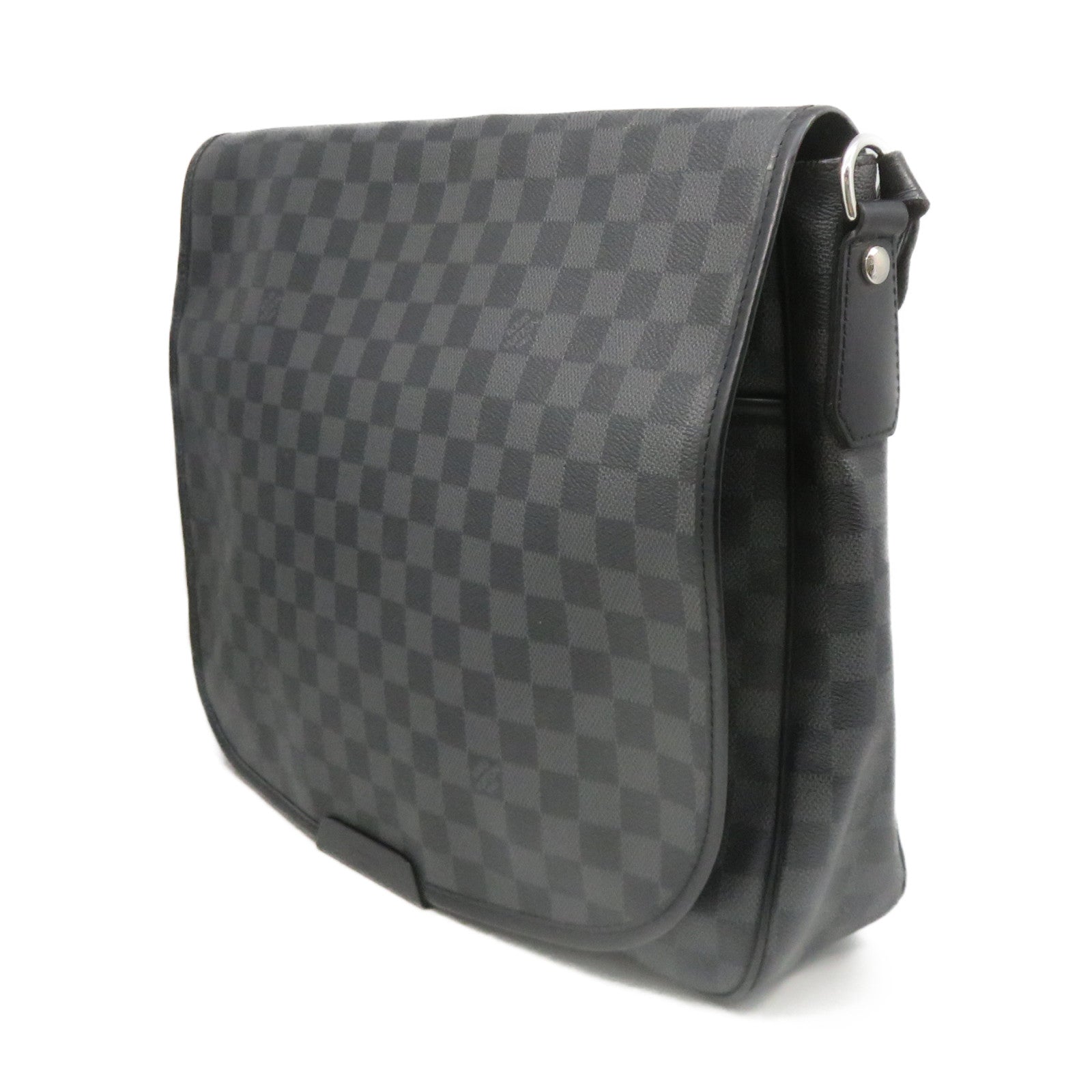 LOUIS VUITTON Damier Daniel GM Shoulder Bag肩背袋黑色