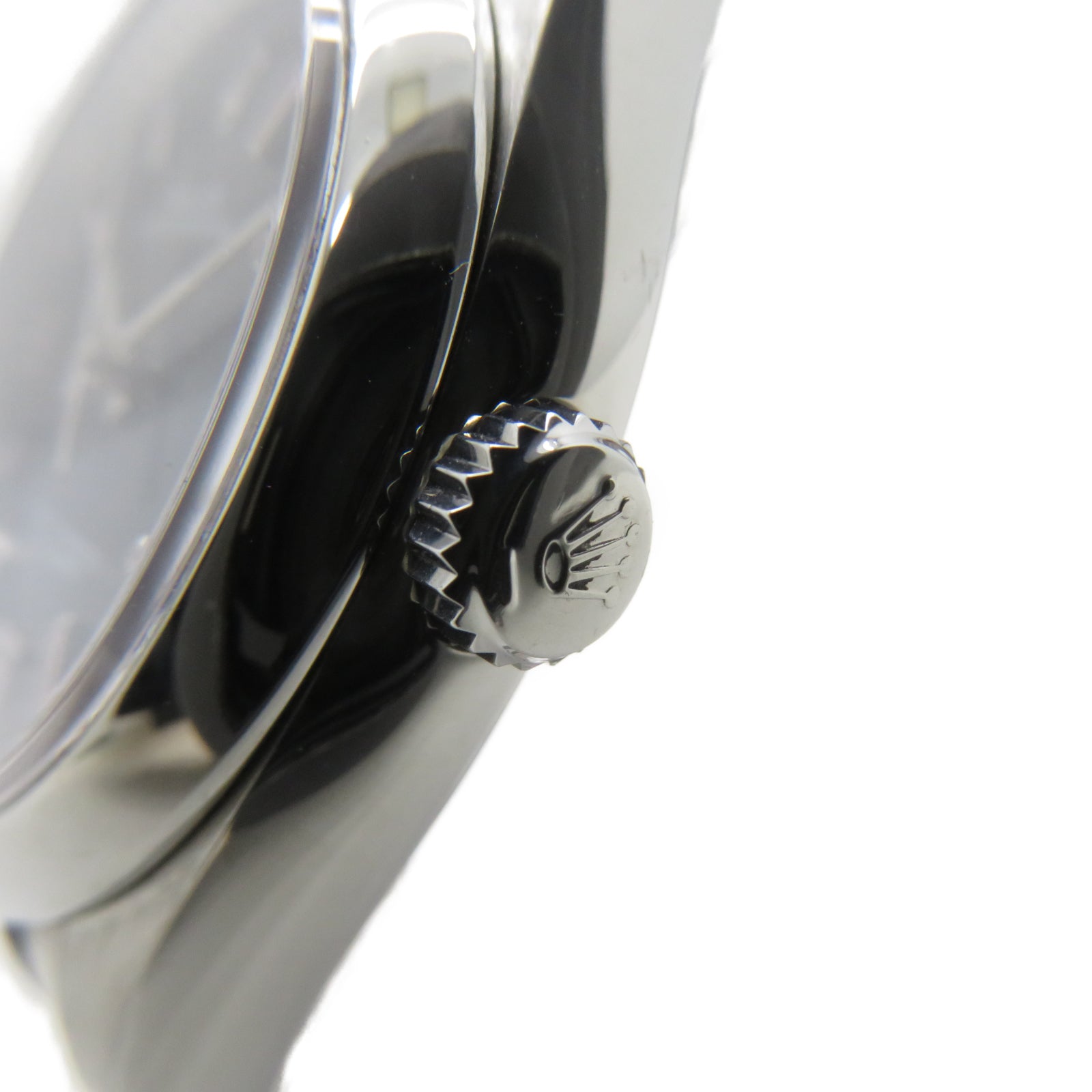 ROLEX Oyster Perpetual不鏽鋼自動機芯手錶黑色/粉紅色