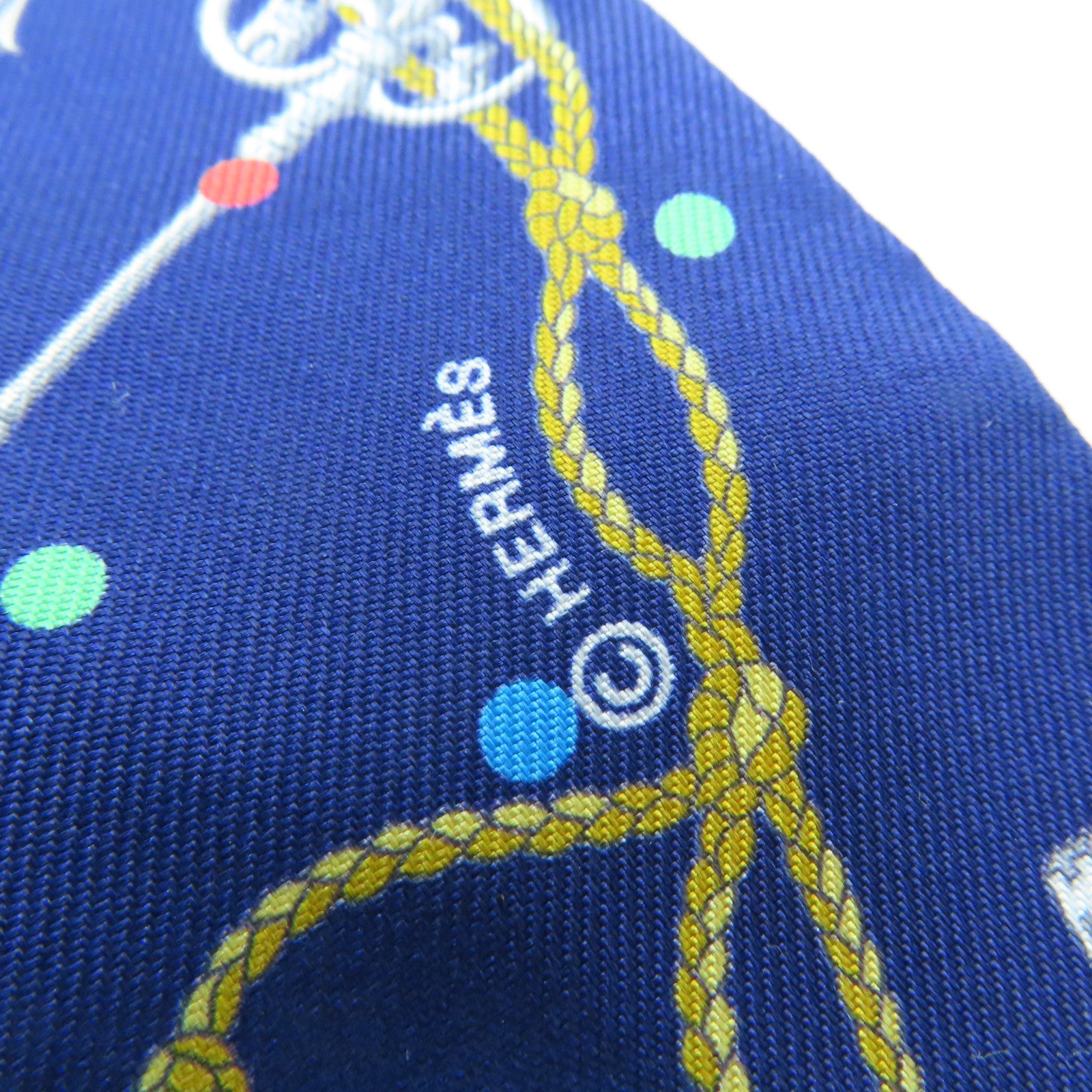 HERMES 【激減優惠】絲質Twilly絲巾藍色