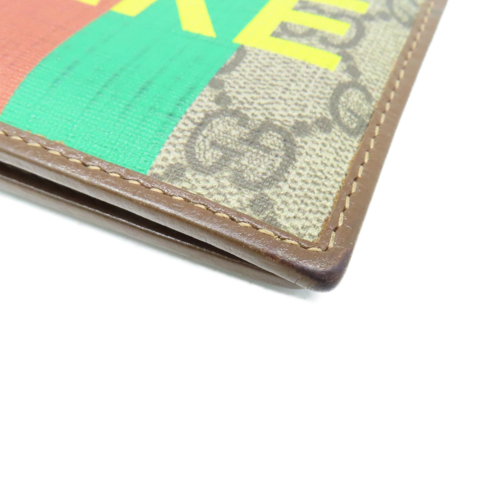 GUCCI 塗層帆布Short Wallet短錢包啡色/彩色