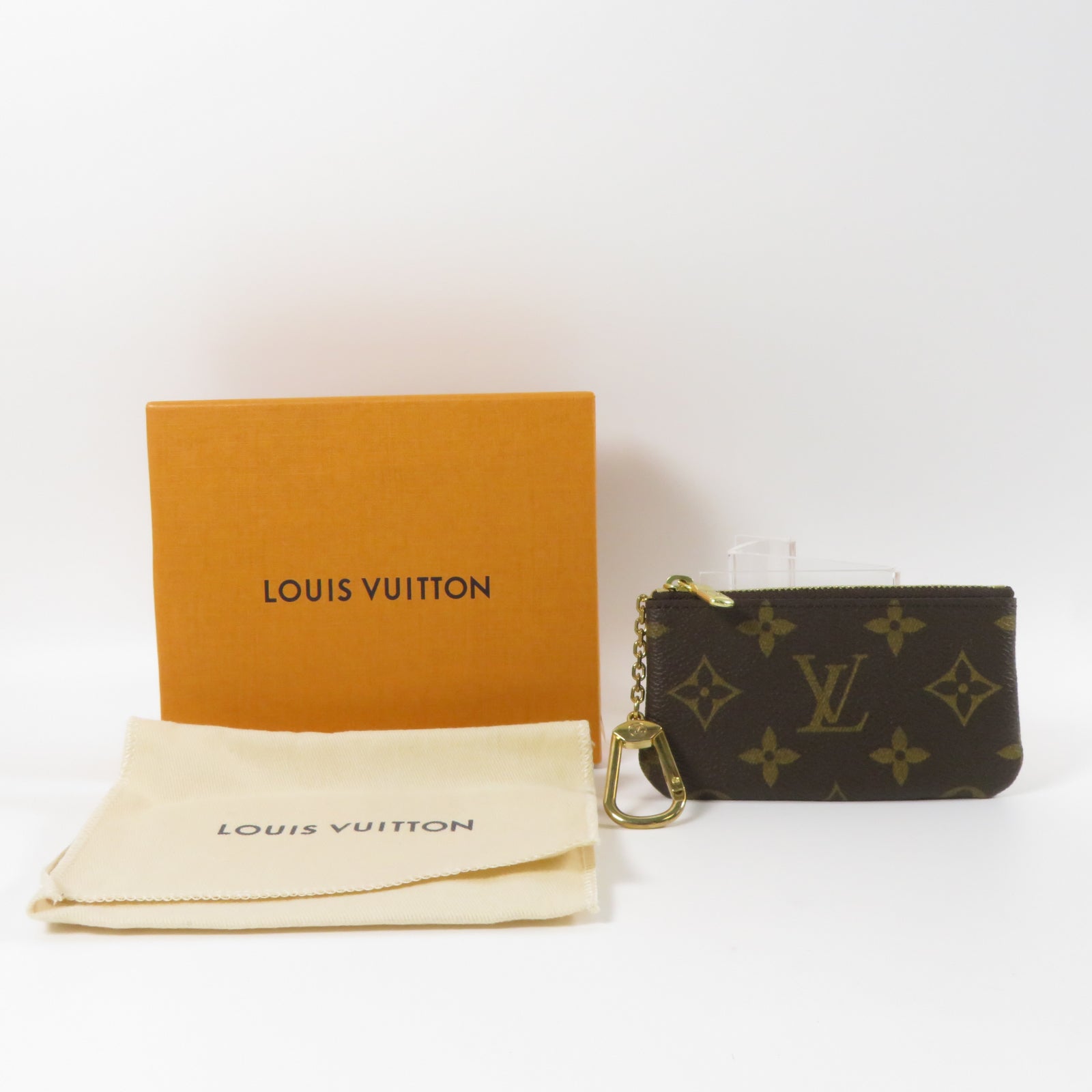 LOUIS VUITTON Monogram Key & Coin Case金扣Coin Case啡色