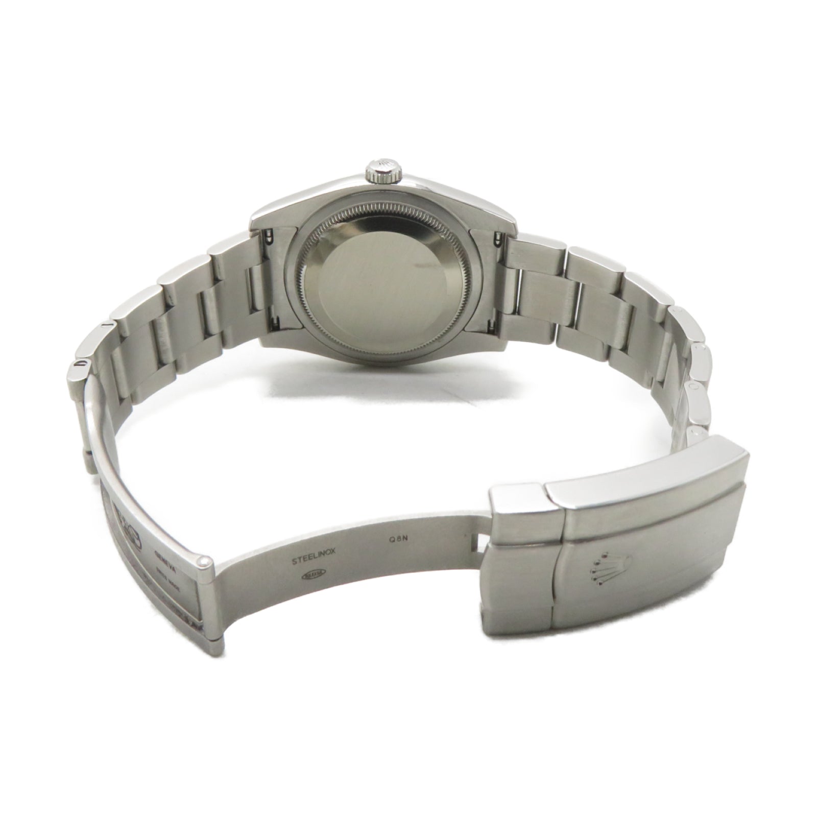 ROLEX Oyster Perpetual不鏽鋼自動機芯手錶黑色/粉紅色