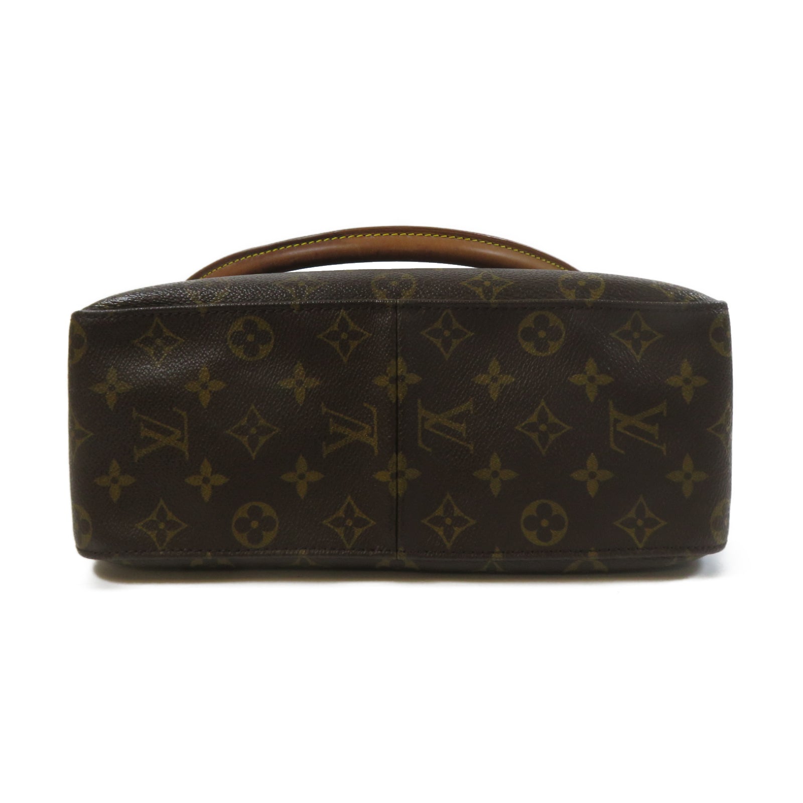 LOUIS VUITTON Monogram Looping GM金扣肩背袋啡色