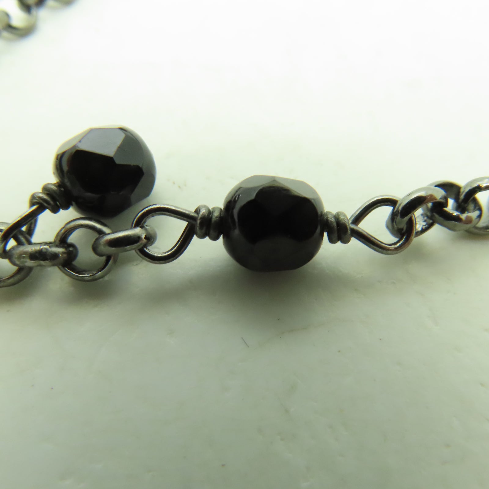 CHANEL 金屬Necklace項鍊黑色/銀色