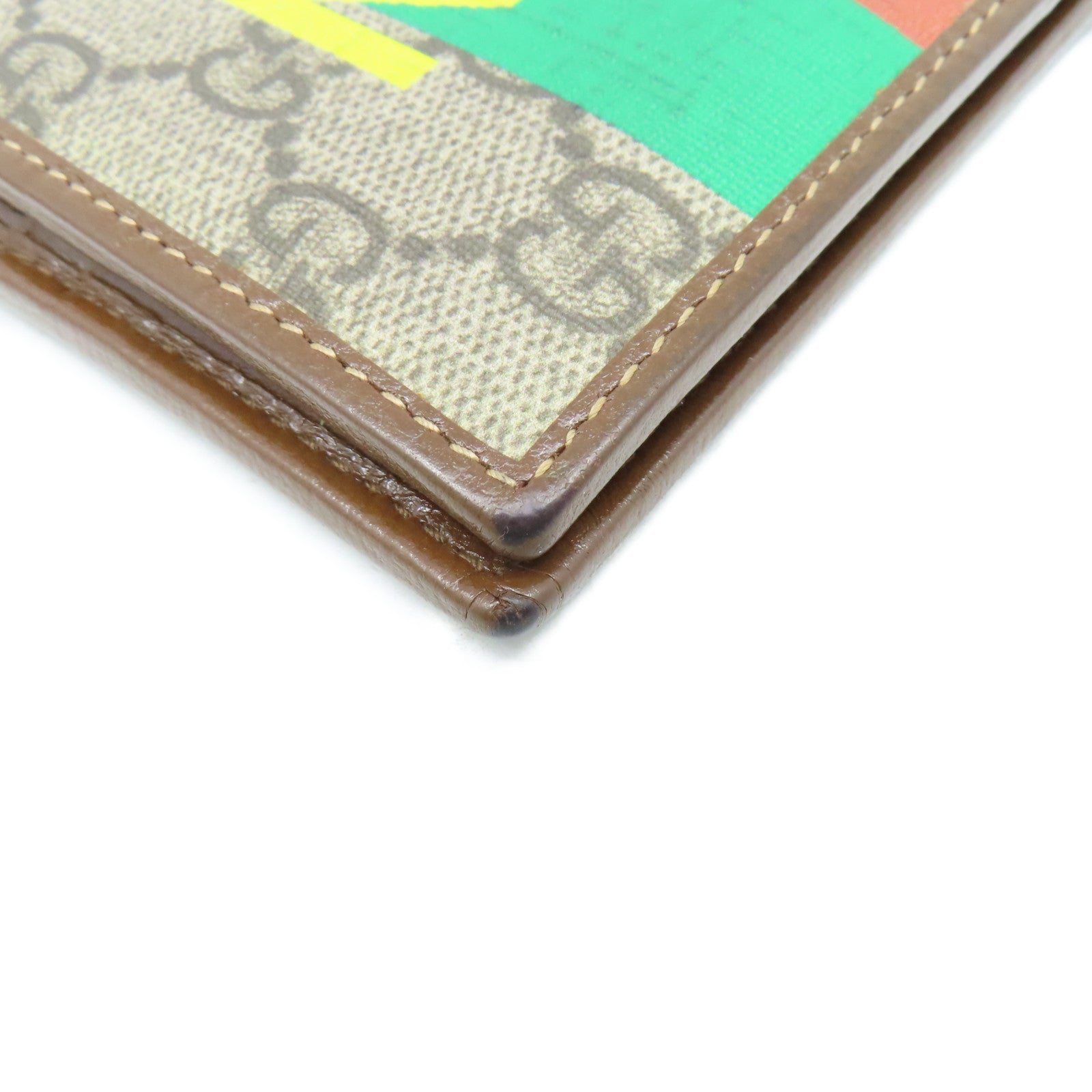GUCCI 塗層帆布Short Wallet短錢包啡色/彩色