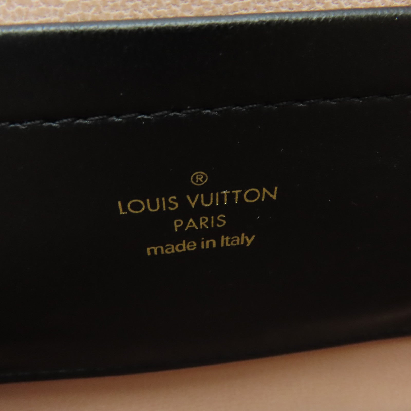 LOUIS VUITTON Monogram Embossed Pochette Coussin金扣肩背袋黑色