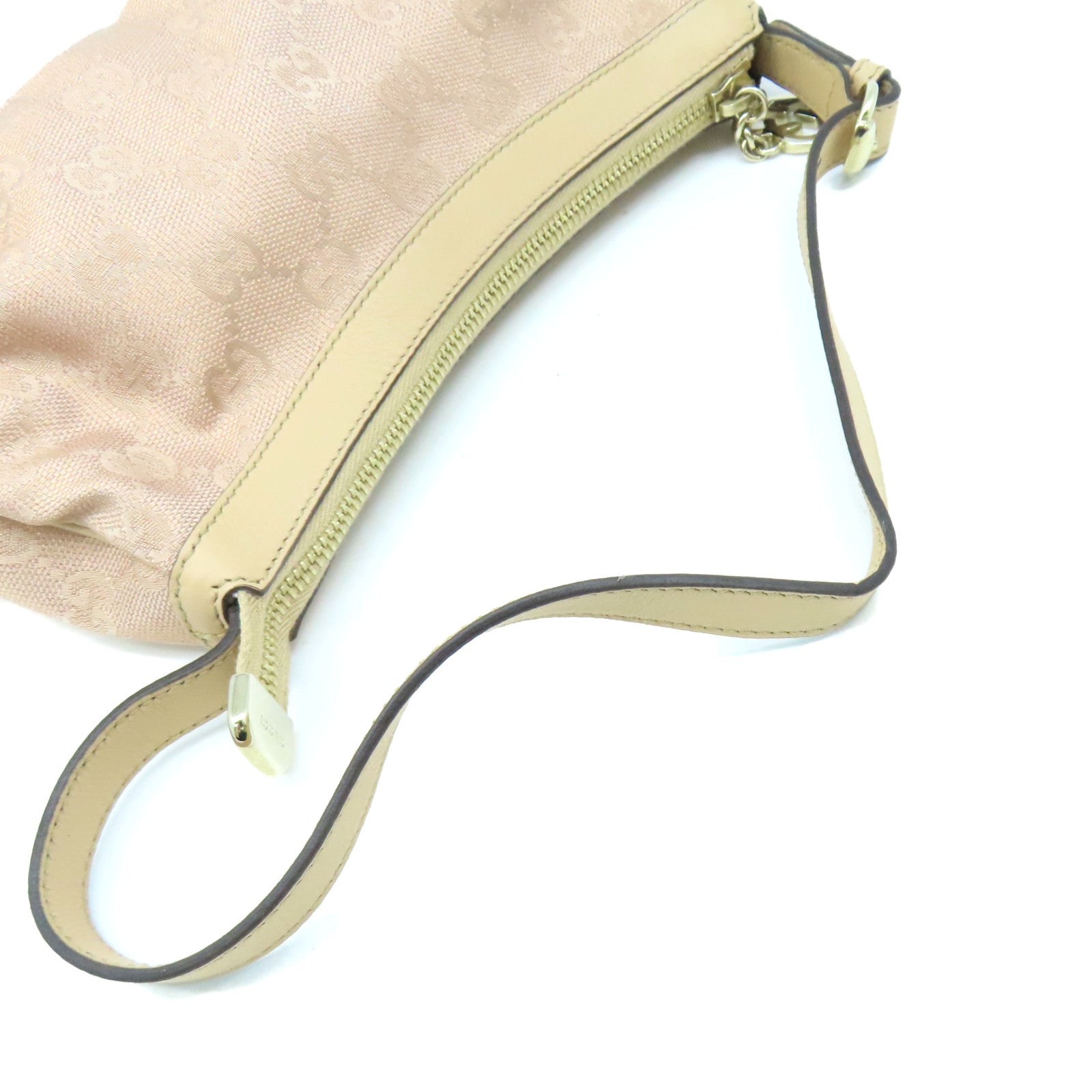 GUCCI GG帆布Shoulder Bag肩背袋粉紅色