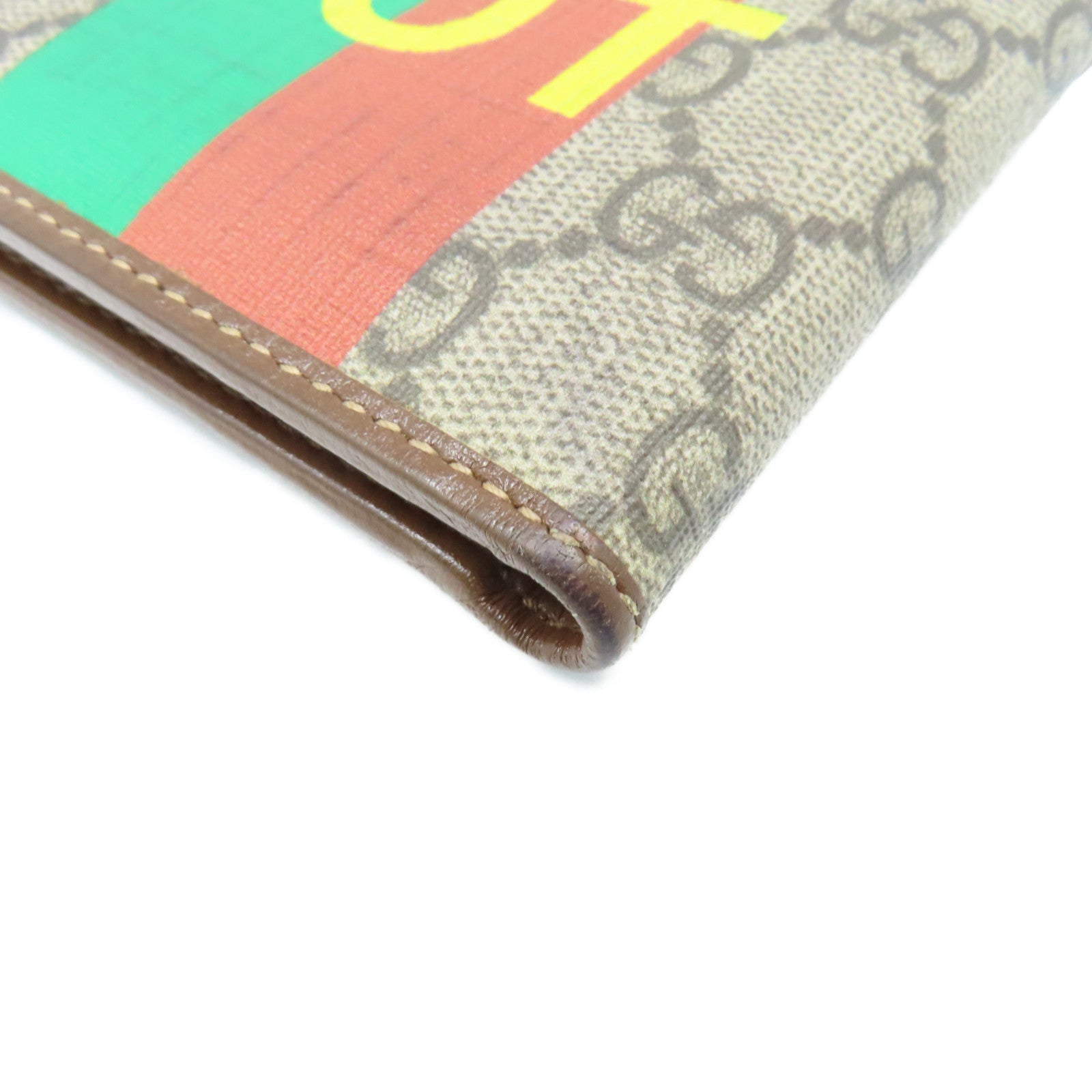 GUCCI 塗層帆布Short Wallet短錢包啡色/彩色