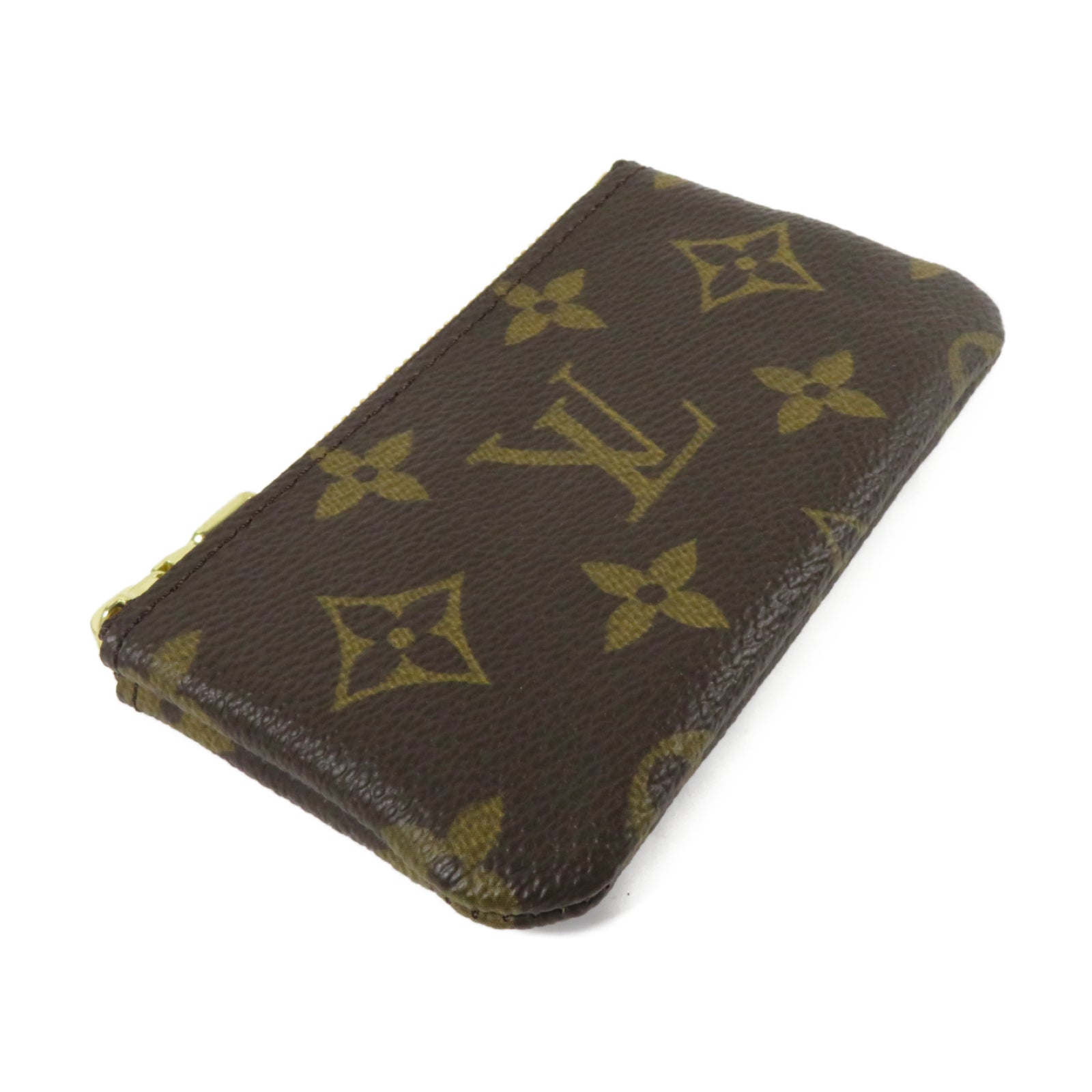 LOUIS VUITTON Monogram Key & Coin Case金扣Coin Case啡色