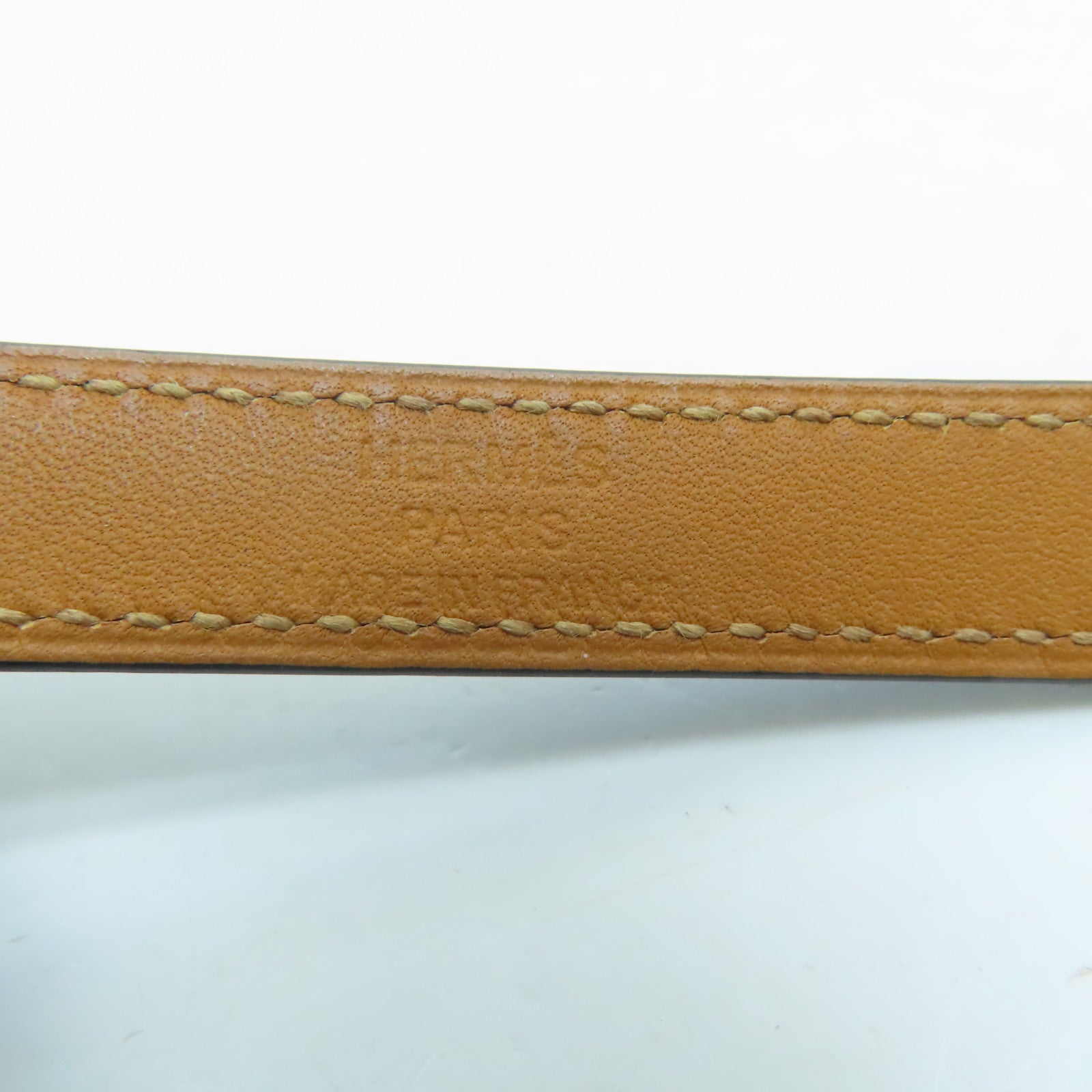 HERMES Swift皮革Kelly Double Tour銀扣手鏈Blue Sapphire藍色