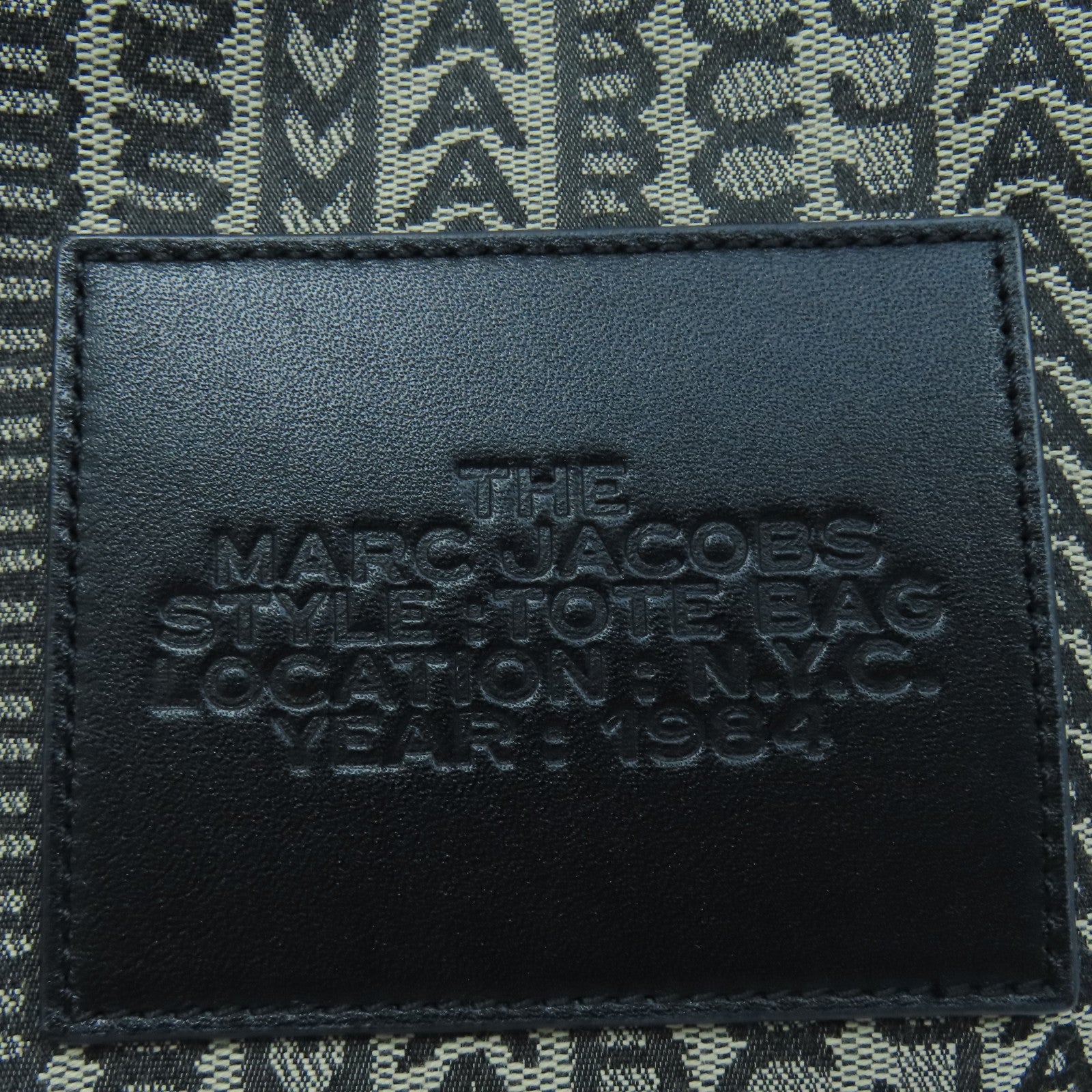 MARC JACOBS Canvas Tote Bag Black/Brown