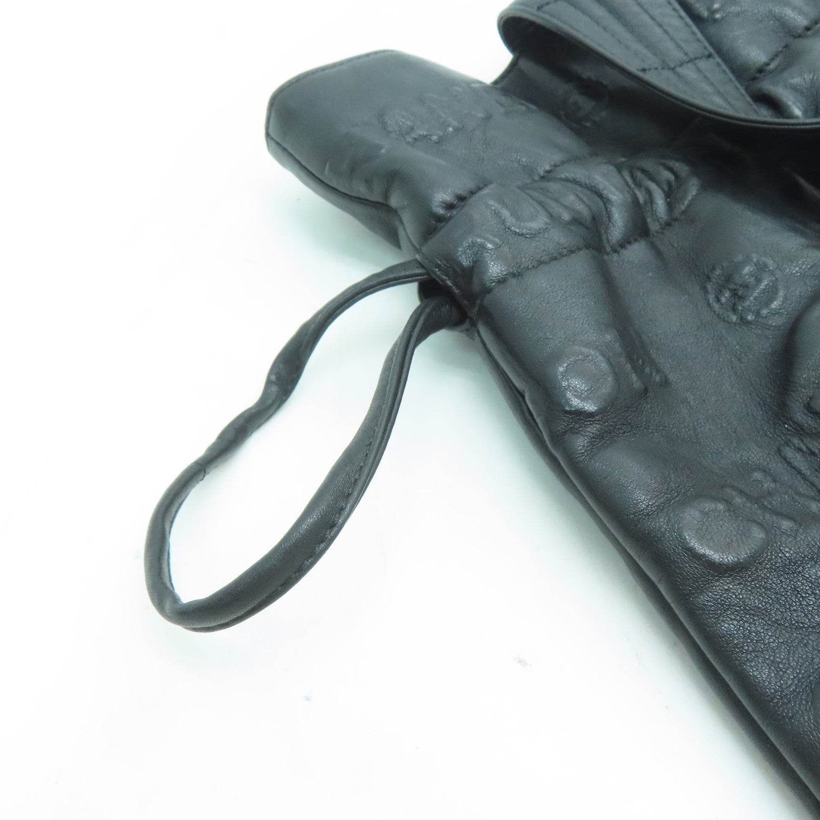 CHANEL 牛皮皮革Shoulder Bag銀扣肩背袋黑色