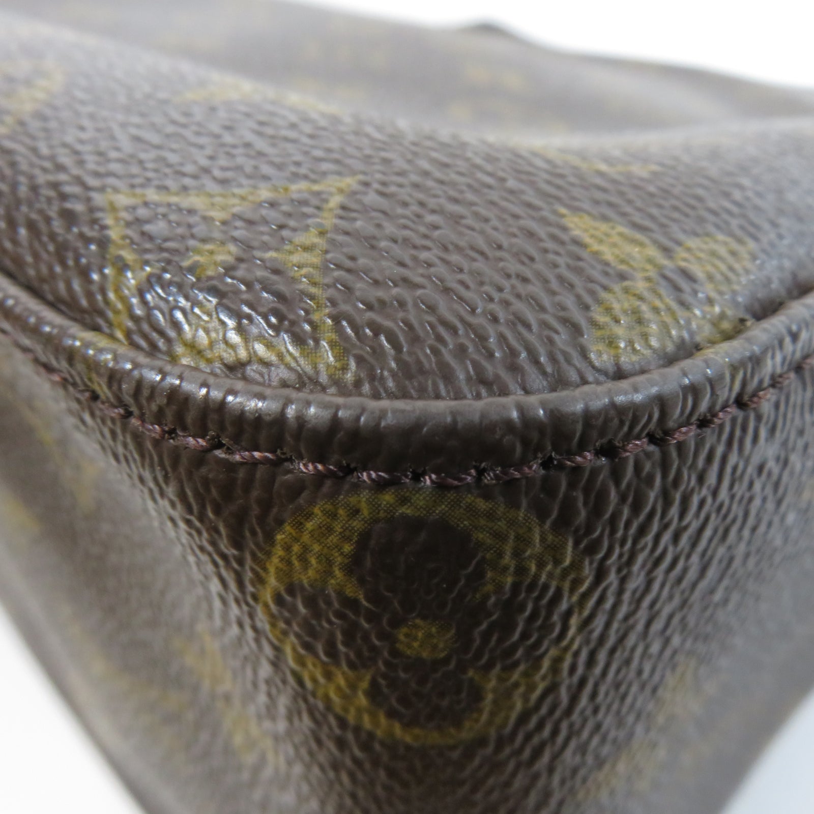 LOUIS VUITTON Monogram Looping GM金扣肩背袋啡色