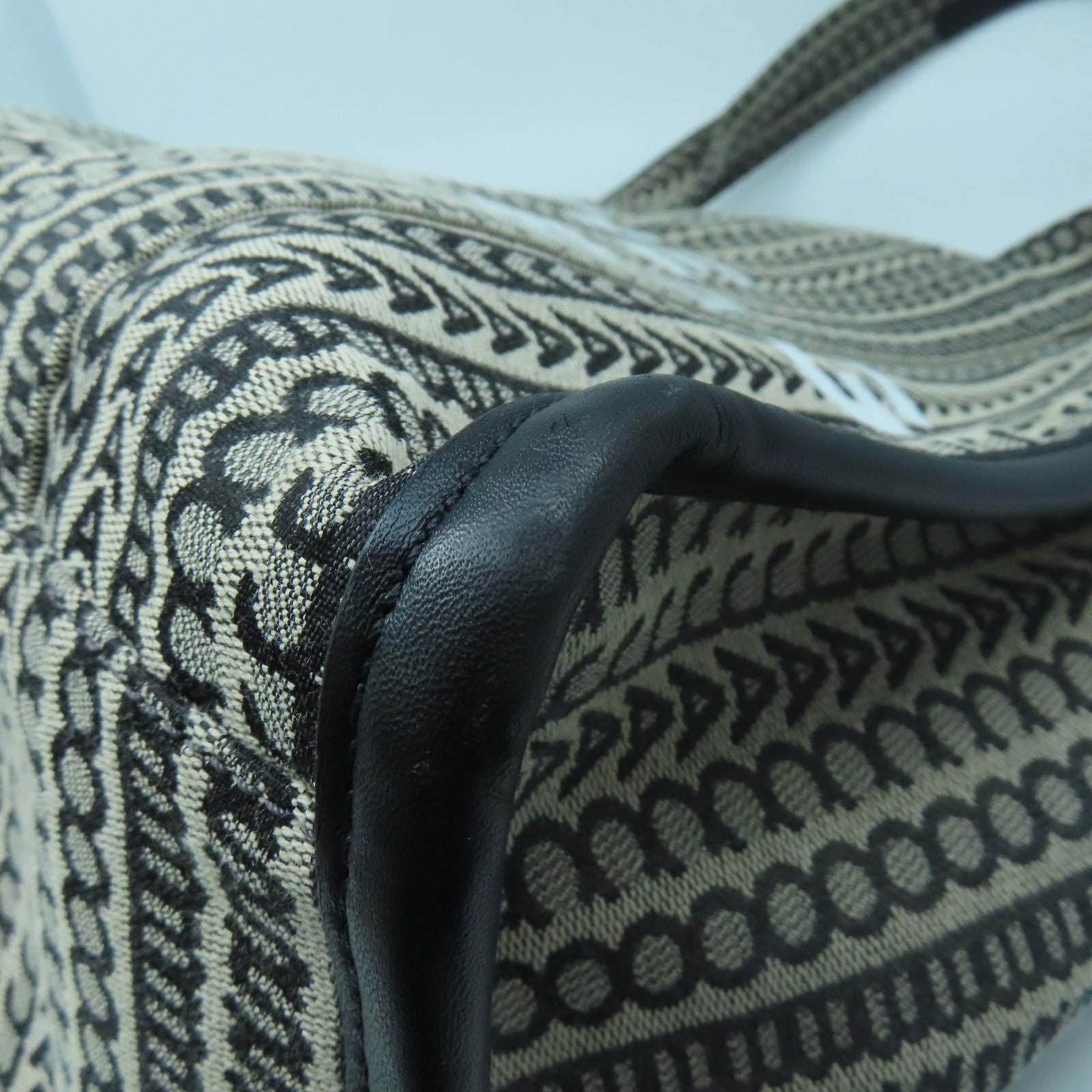 MARC JACOBS Canvas Tote Bag Black/Brown