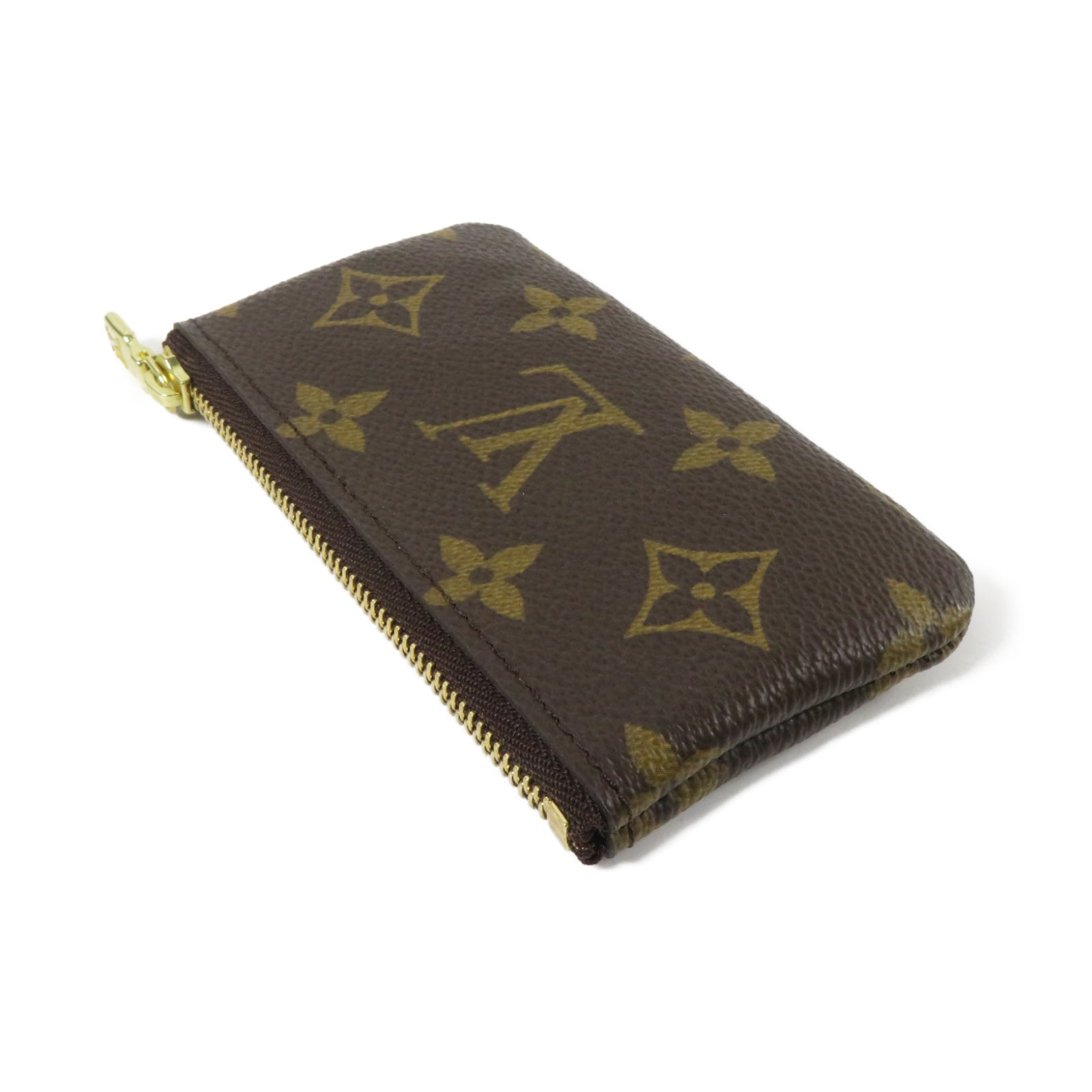 LOUIS VUITTON Monogram Key & Coin Case金扣Coin Case啡色