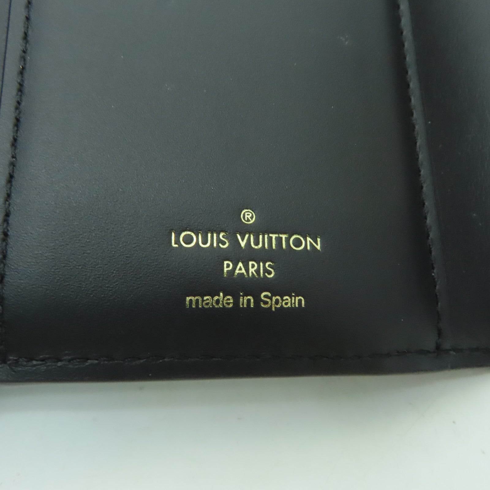 LOUIS VUITTON Monogram Reverse Dauphine Compact Wallet金扣錢包棕色