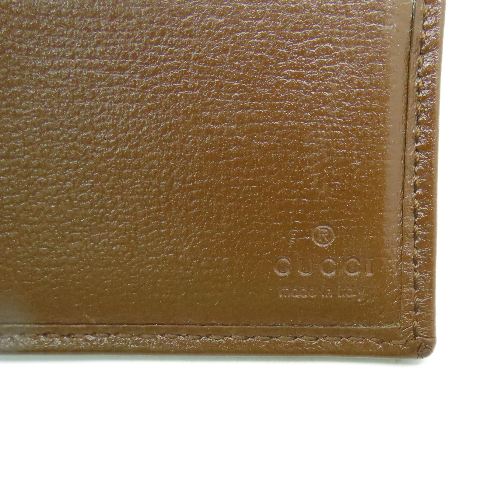 GUCCI 塗層帆布Short Wallet短錢包啡色/彩色