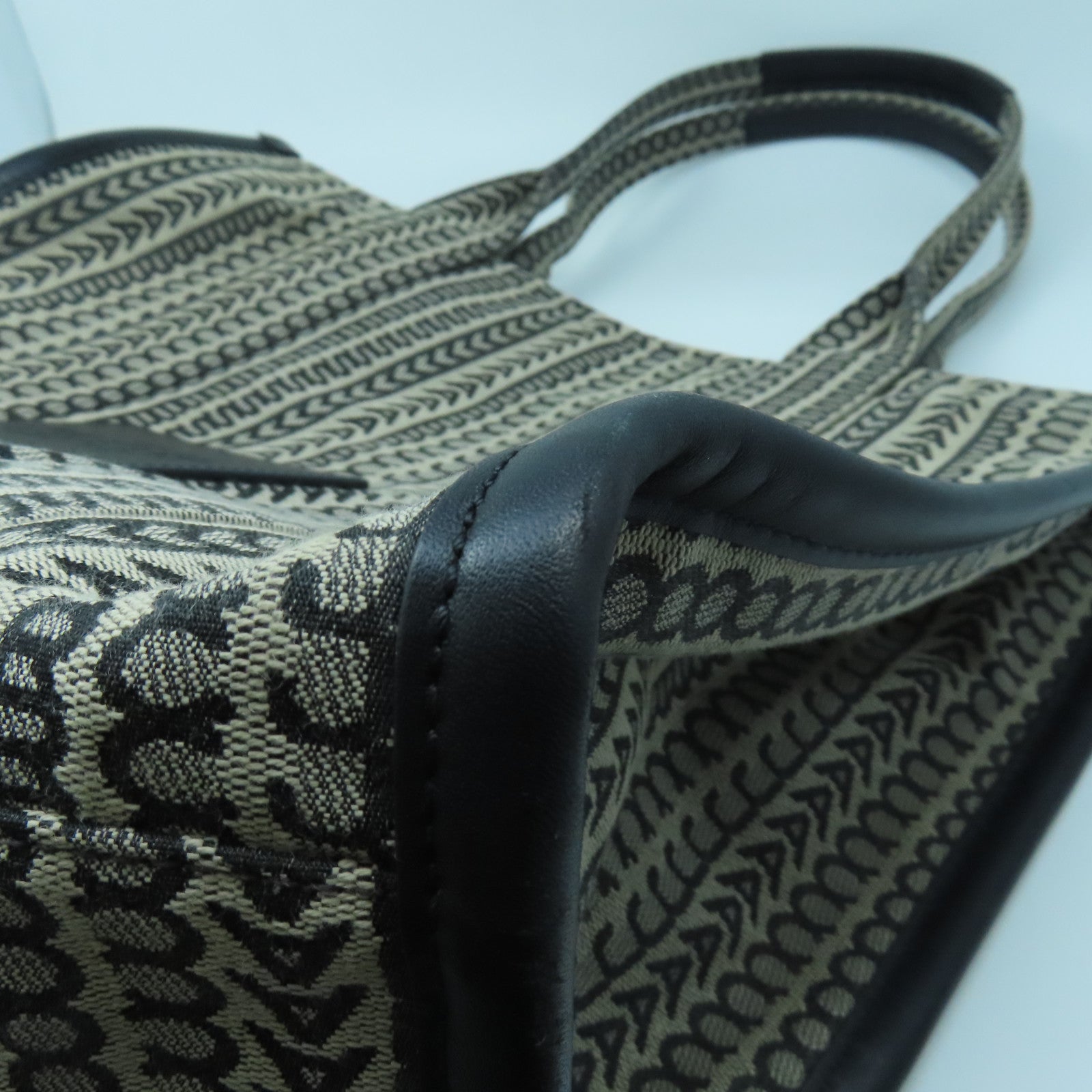 MARC JACOBS Canvas Tote Bag Black/Brown