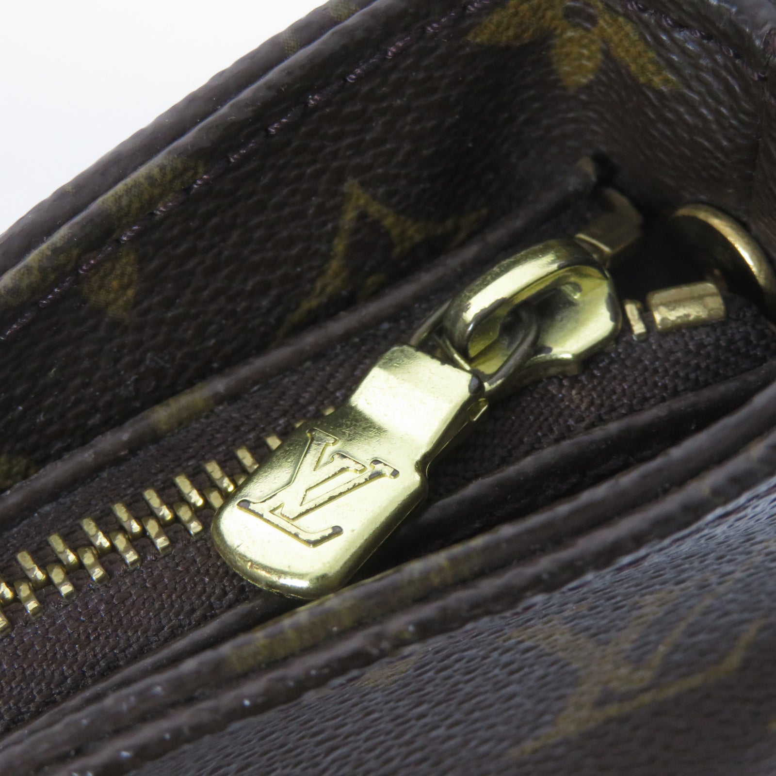 LOUIS VUITTON Monogram Looping GM金扣肩背袋啡色