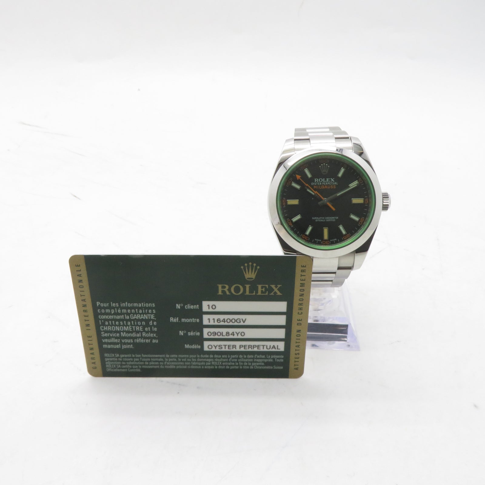 ROLEX Milgauss不鏽鋼自動機芯手錶綠色