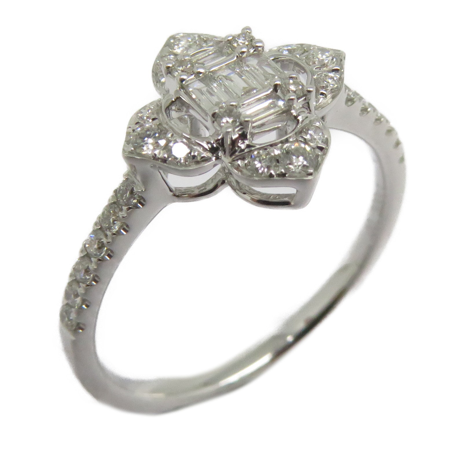 JEWELRY 【激減優惠】18K白金Diamond Ring 0.301ct鑽石戒指US#6銀色