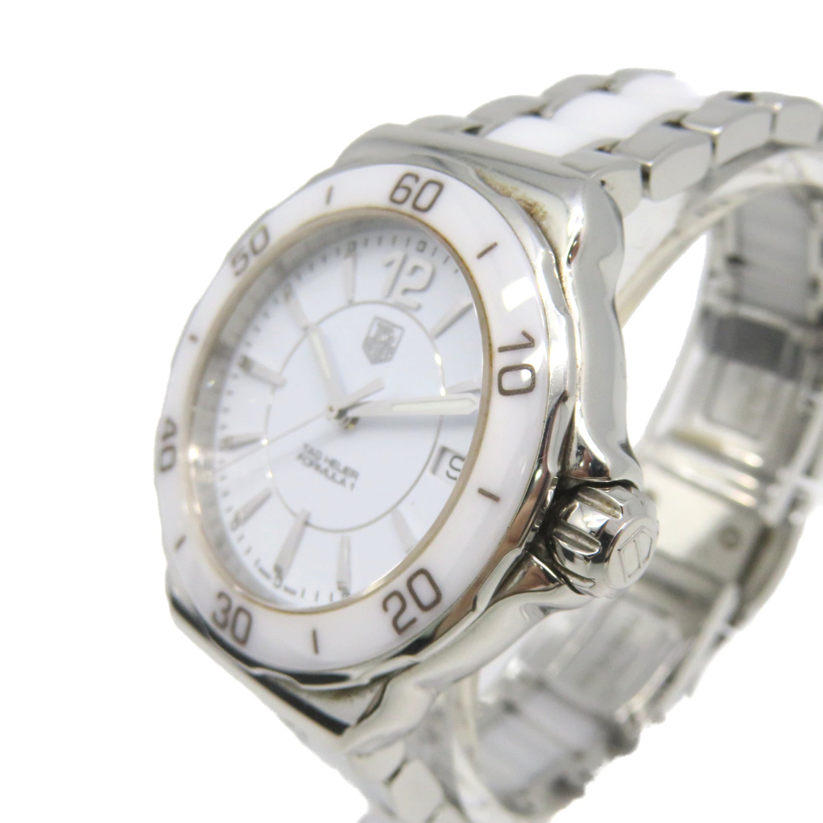 TAG HEUER 【激减优惠】Formula 1 37mm Quartz Watcht陶瓷/不锈钢手表白色