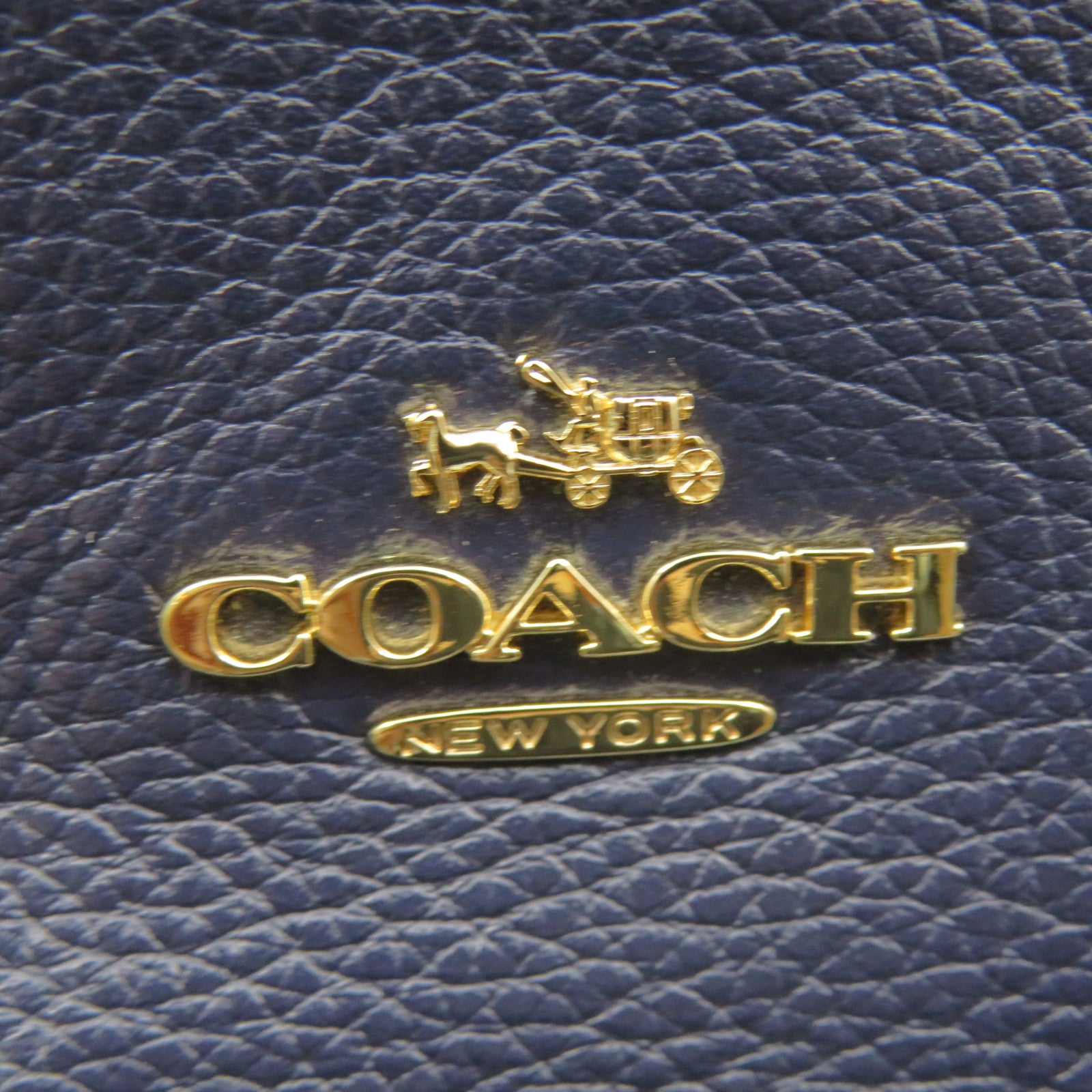COACH 牛皮皮革Shoulder Bag肩背袋宝蓝色
