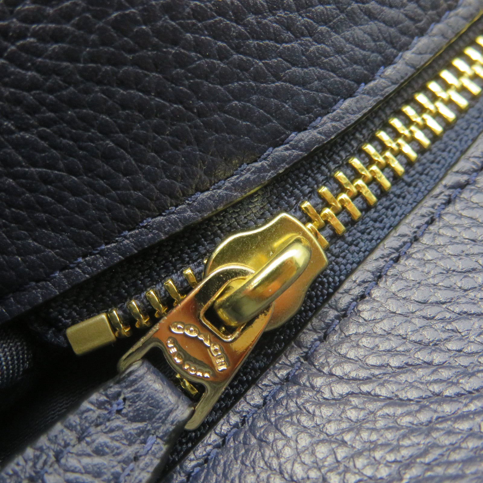 COACH 牛皮皮革Shoulder Bag肩背袋宝蓝色