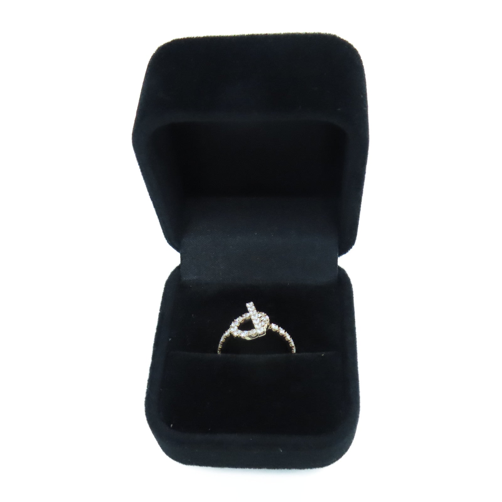 HERMES 18K玫瑰金Finesse Ring戒指US#5.5 #51