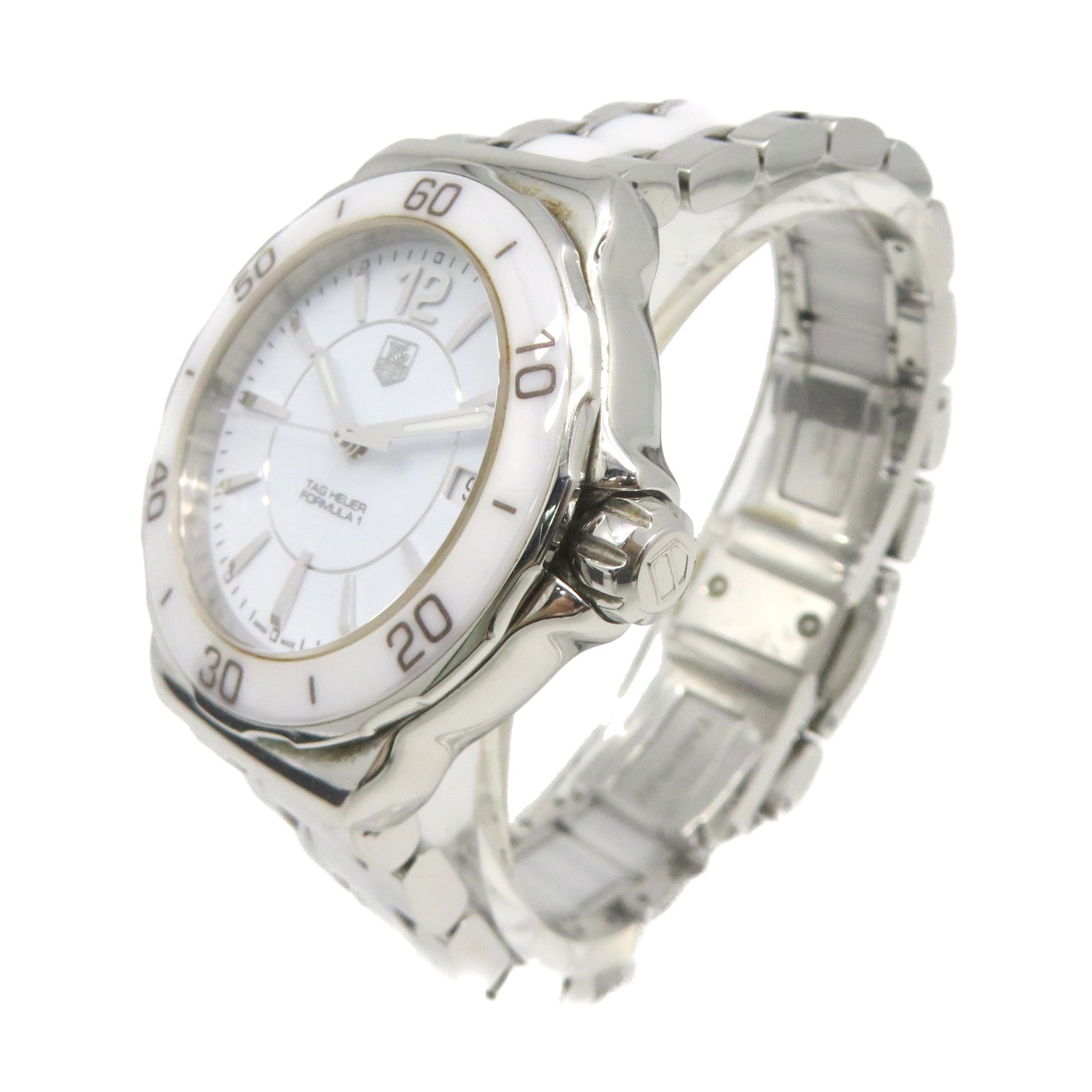 TAG HEUER 【激减优惠】Formula 1 37mm Quartz Watcht陶瓷/不锈钢手表白色