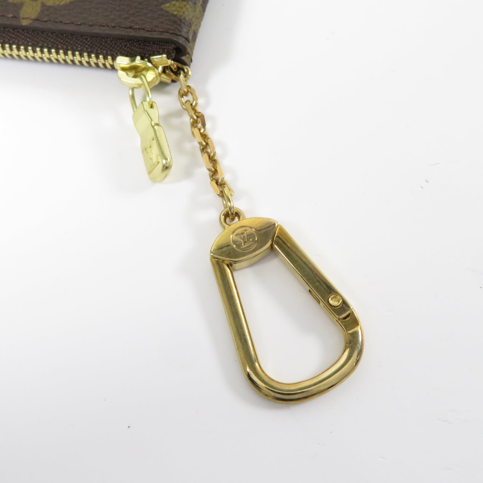LOUIS VUITTON Monogram Key & Coin Case金扣Coin Case啡色