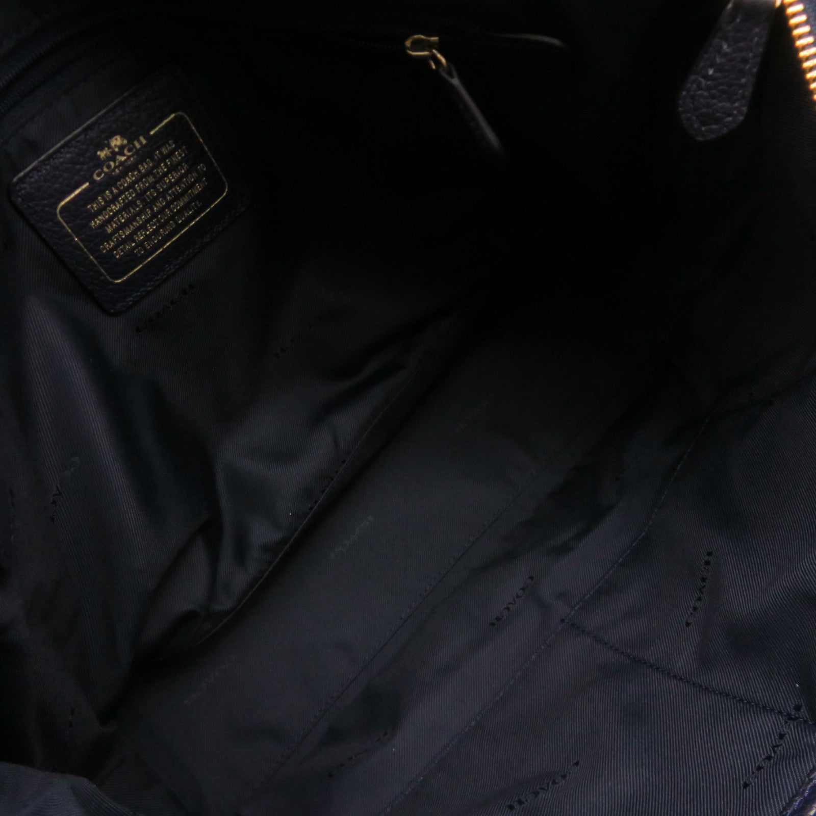COACH 牛皮皮革Shoulder Bag肩背袋宝蓝色